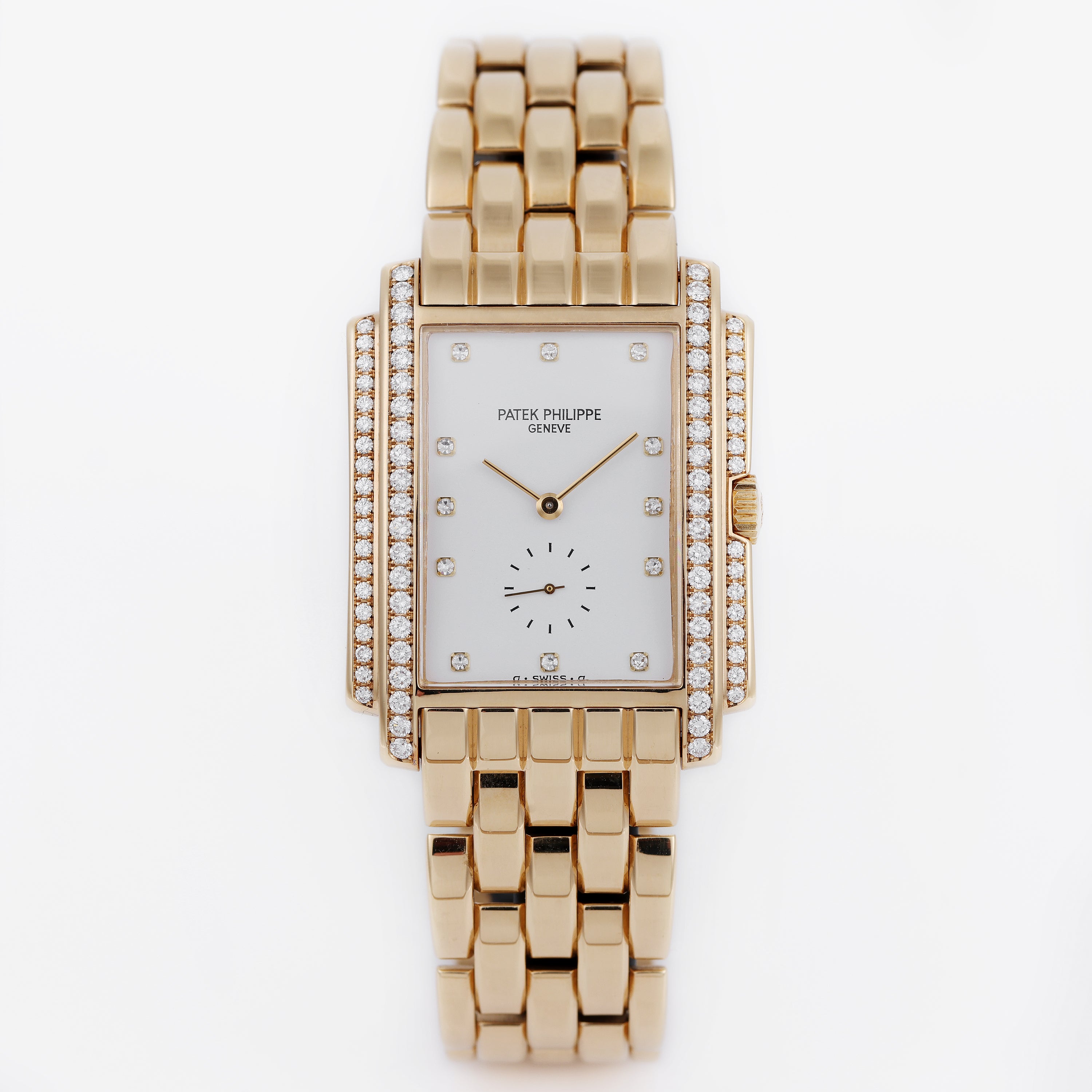 Patek Philippe Gondolo | REF. 5025/1 | 18k Yellow Gold | Diamond Dial & Bezel | 1993 | Extract from the Archives | 30mm