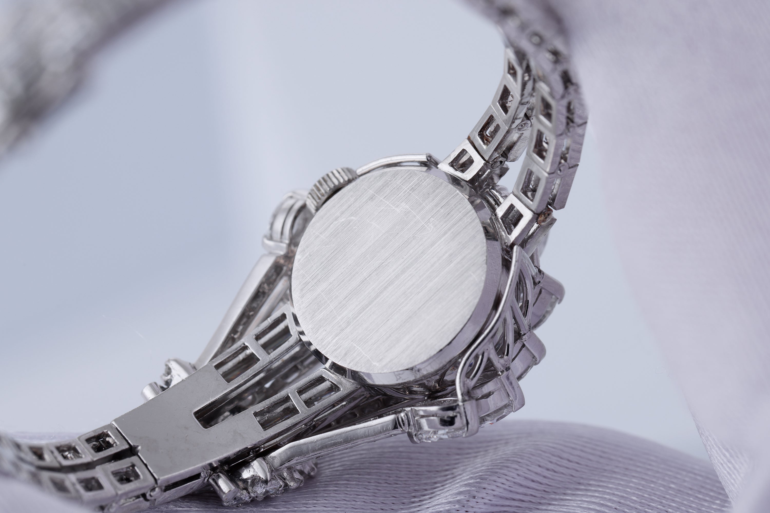 Rare 1960's Patek Philippe 'Secret' Vintage Watch | REF. 3266/6 | Platinum | Marquise, Tapered Baguette & Brilliant Diamond