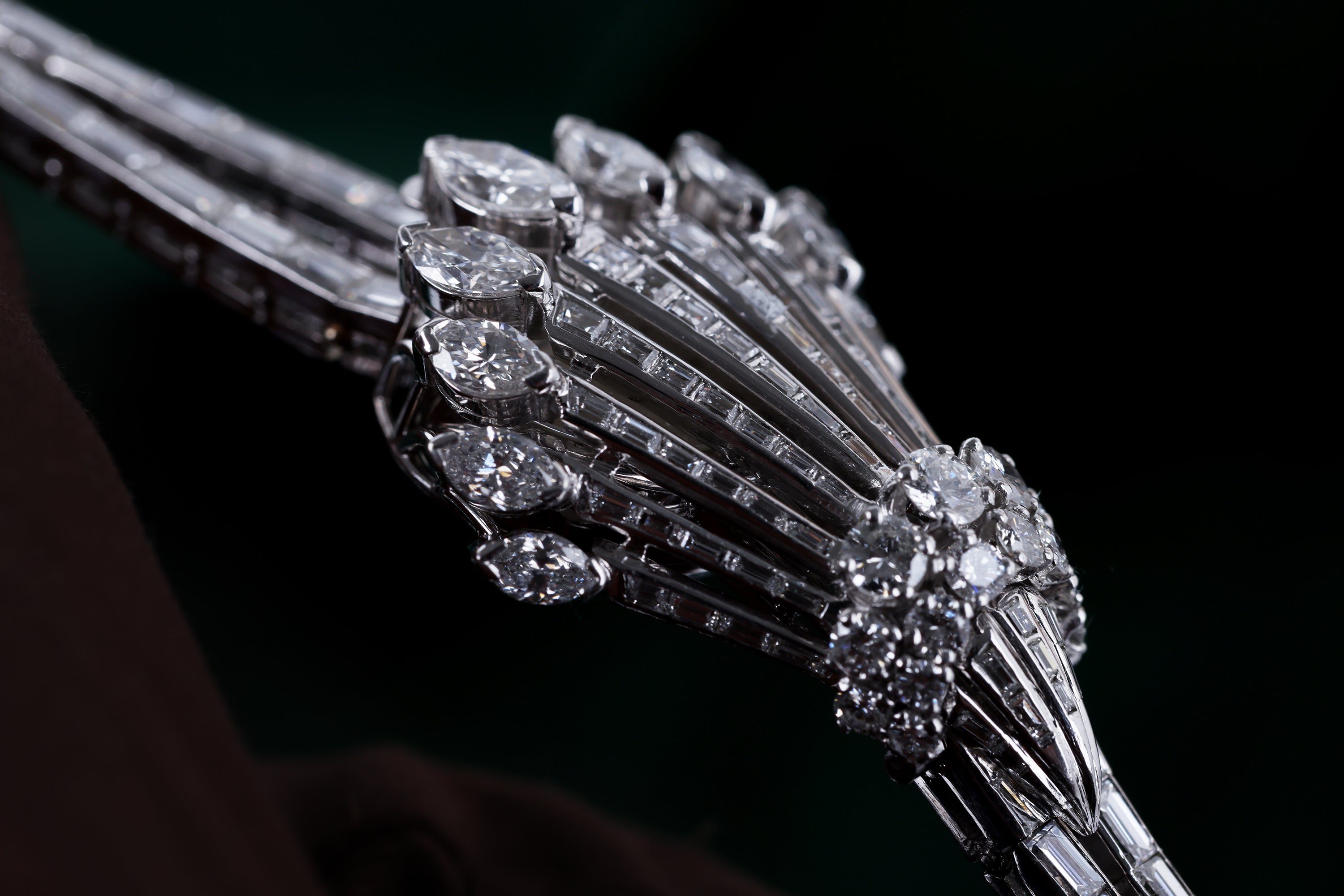Rare 1960's Patek Philippe 'Secret' Vintage Watch | REF. 3266/6 | Platinum | Marquise, Tapered Baguette & Brilliant Diamond