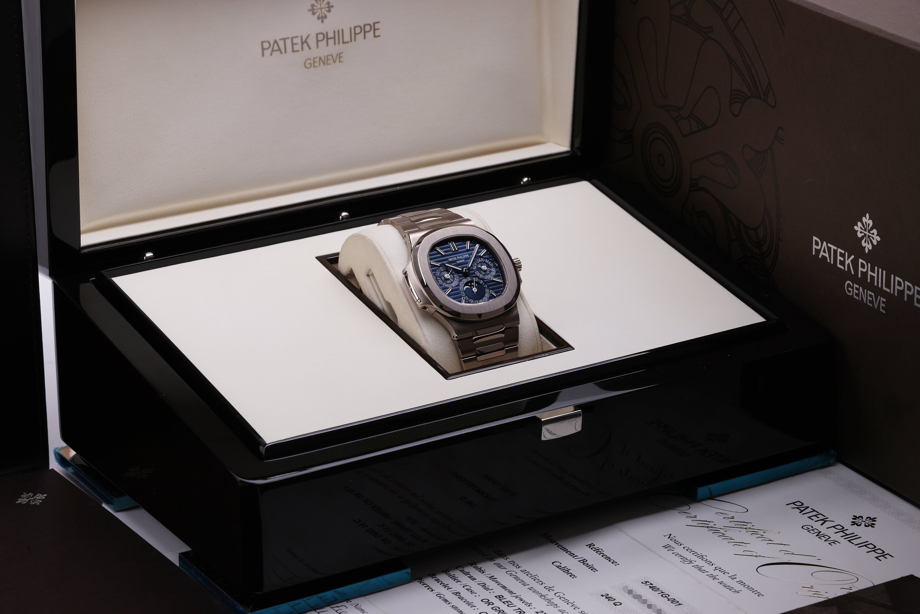 Unworn Patek Philippe Nautilus Perpetual Calendar | REF. 5740/1G-001 | 18k White Gold | Box & Papers | 2019
