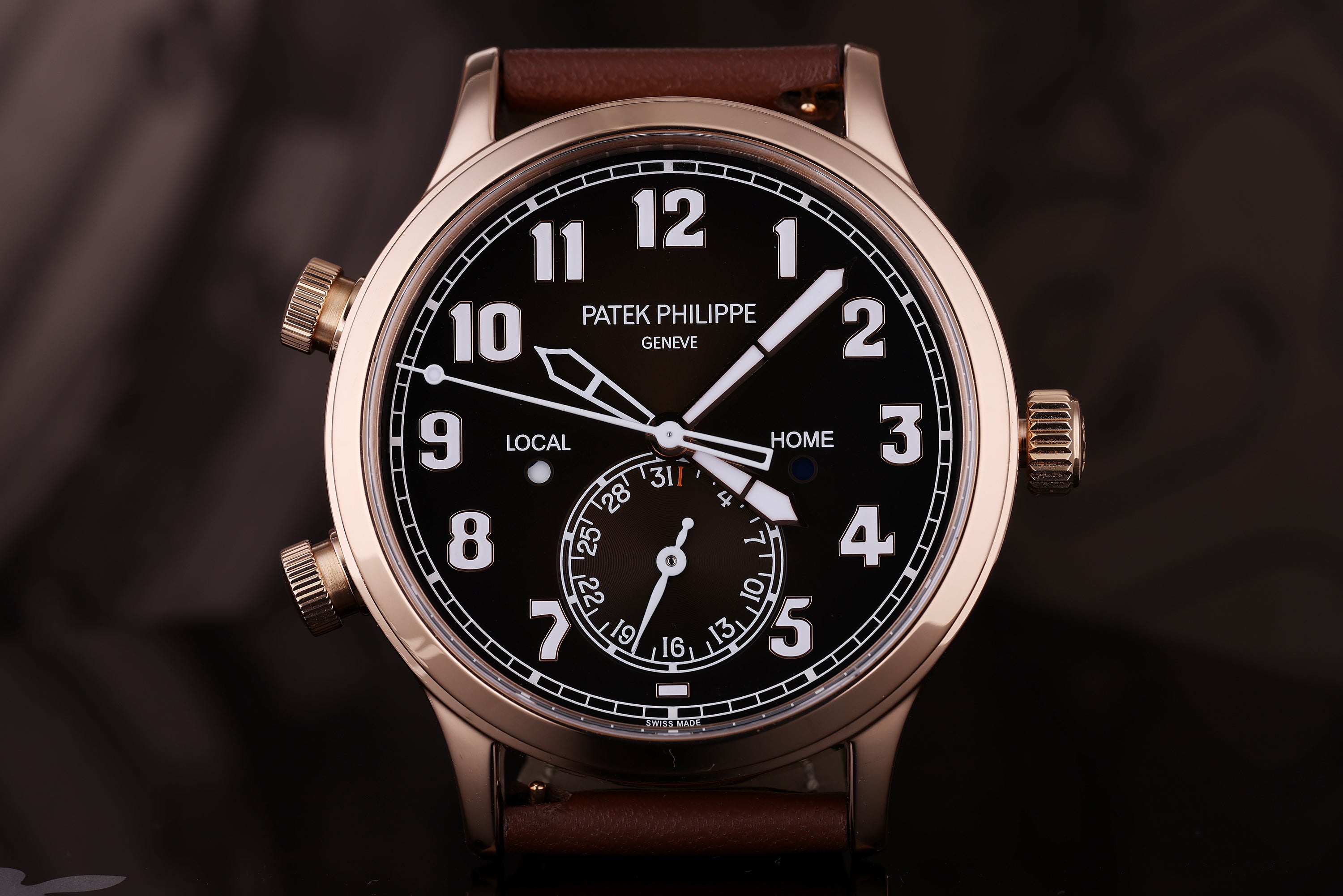Patek Philippe Calatrava Pilot Travel Time | REF. 5524R-001 | 18k Rose Gold | 42mm | Box & Papers | 2021