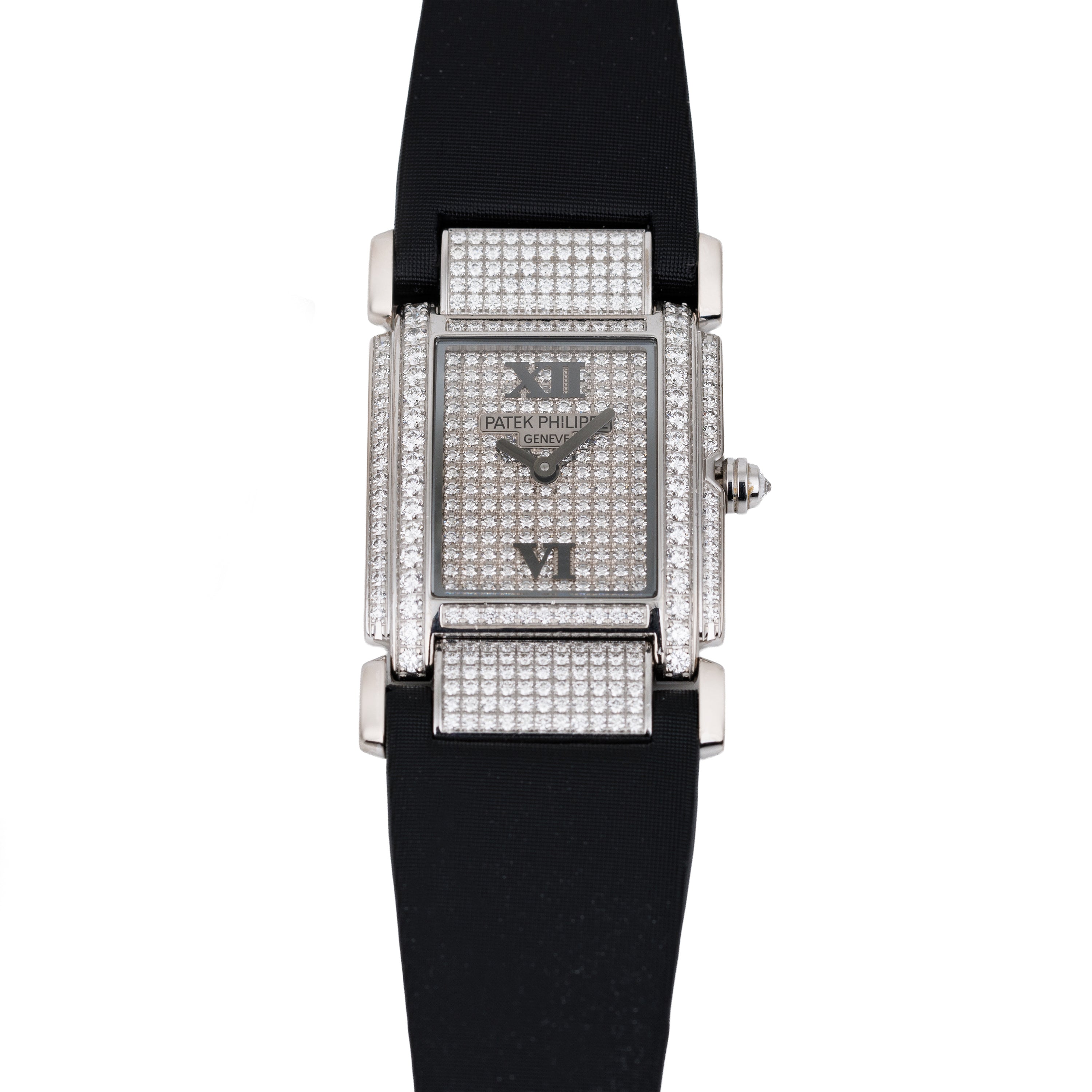 Patek Philippe Twenty-4 | REF. 4910/0G | 18k White Gold | Pavé Diamonds | Box & Papers | 2004