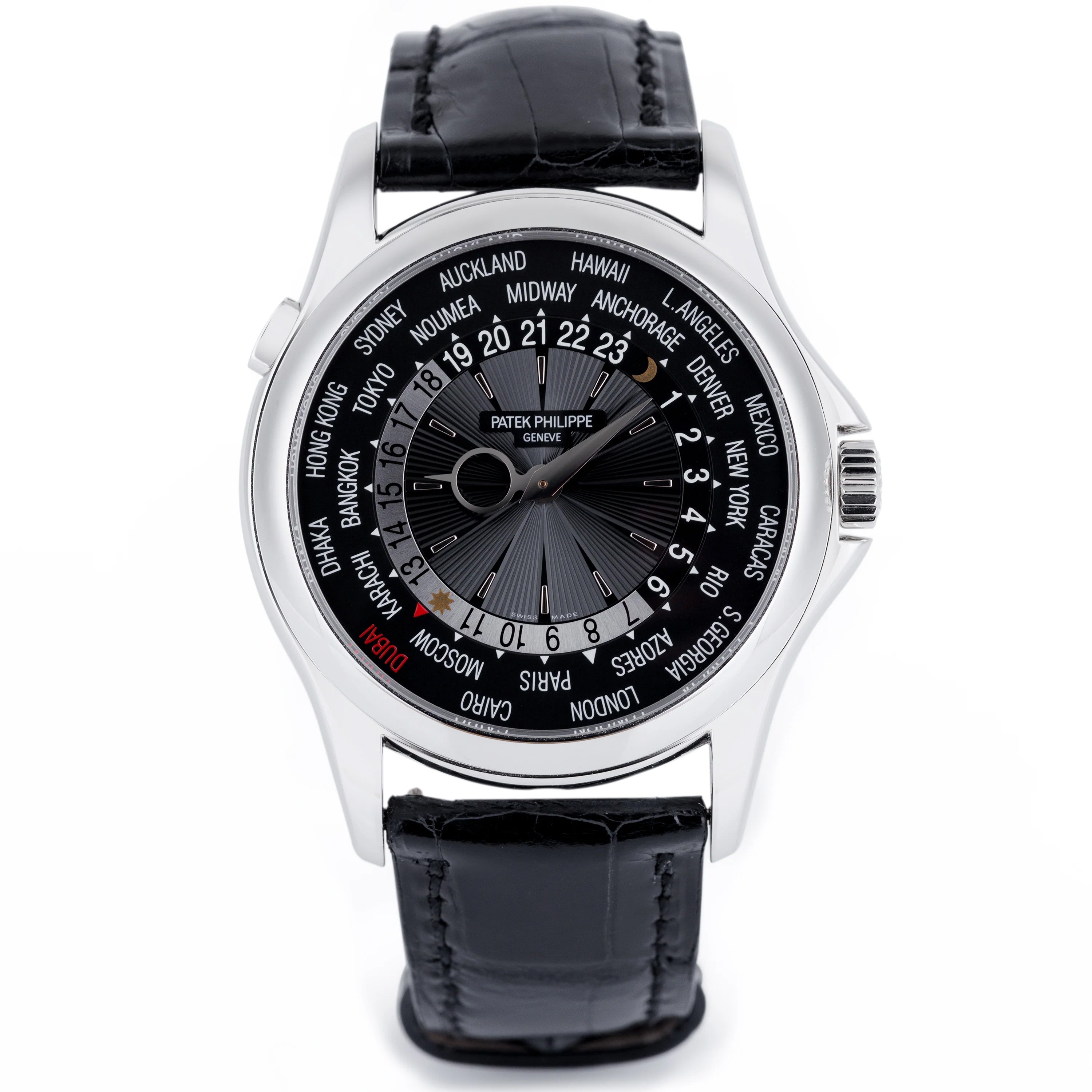 Unworn Patek Philippe World Time | REF. 5130P-014 | Dubai Edition | Platinum