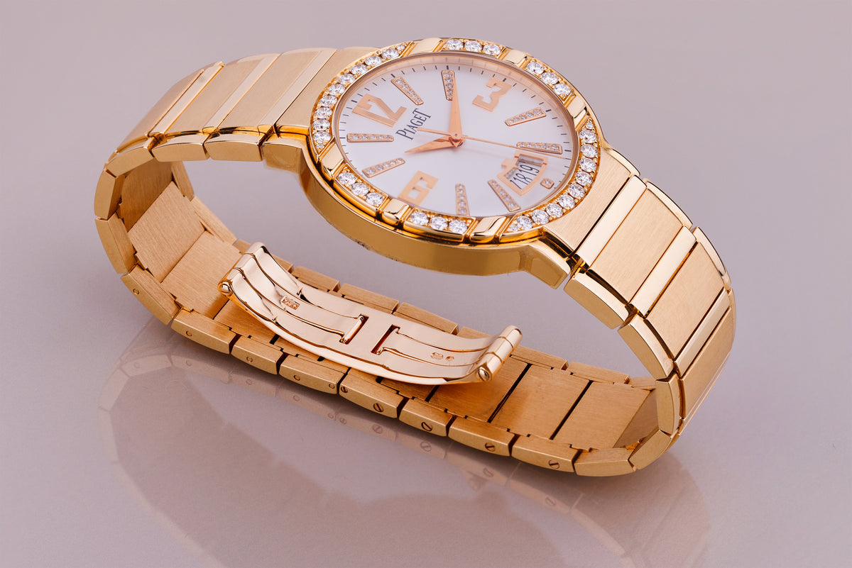 Piaget Polo | REF. P10183 | Diamond Bezel & Dial | Date | 18k Yellow Gold | Automatic | 38mm