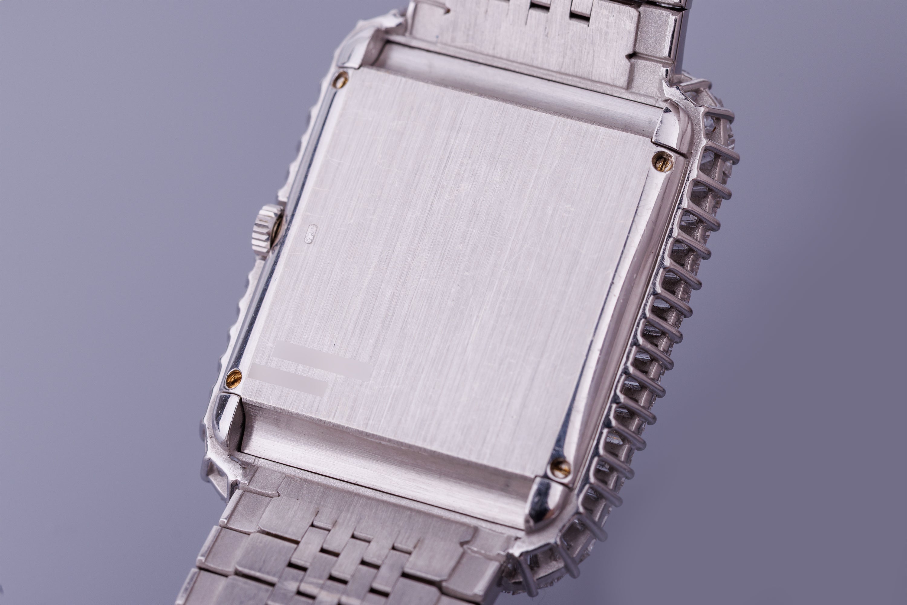 Rare 1970's Piaget | REF. 92975 H 6 | Onyx & Mother of Pearl Dial | Baguette Diamond Bezel & Bracelet Lining | 18k White Gold | 27.5mm