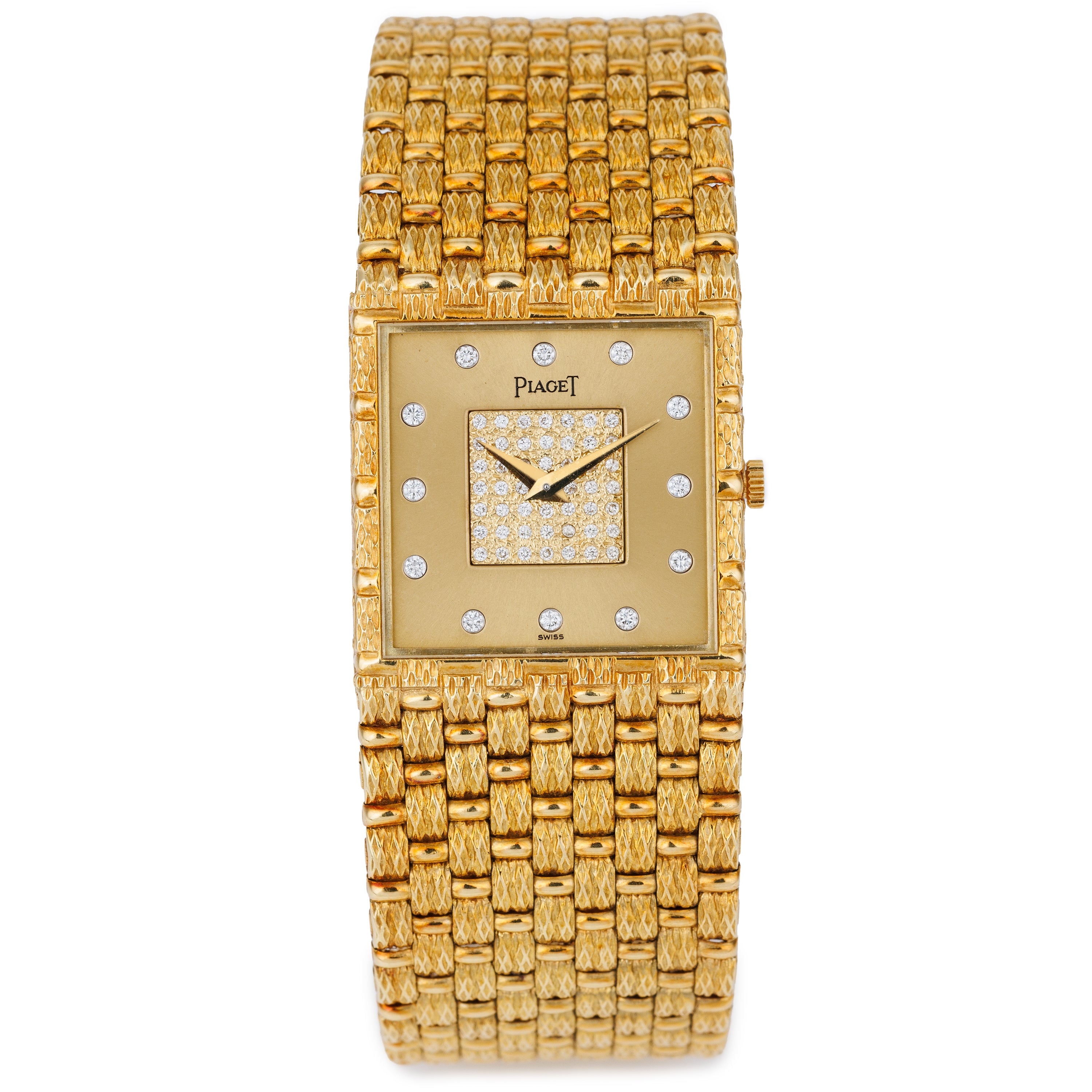 Piaget 1980s Wristwatch | REF. 934 D 23 | Diamond Dial | 18k Yellow Gold | 25mm | Manual Wind