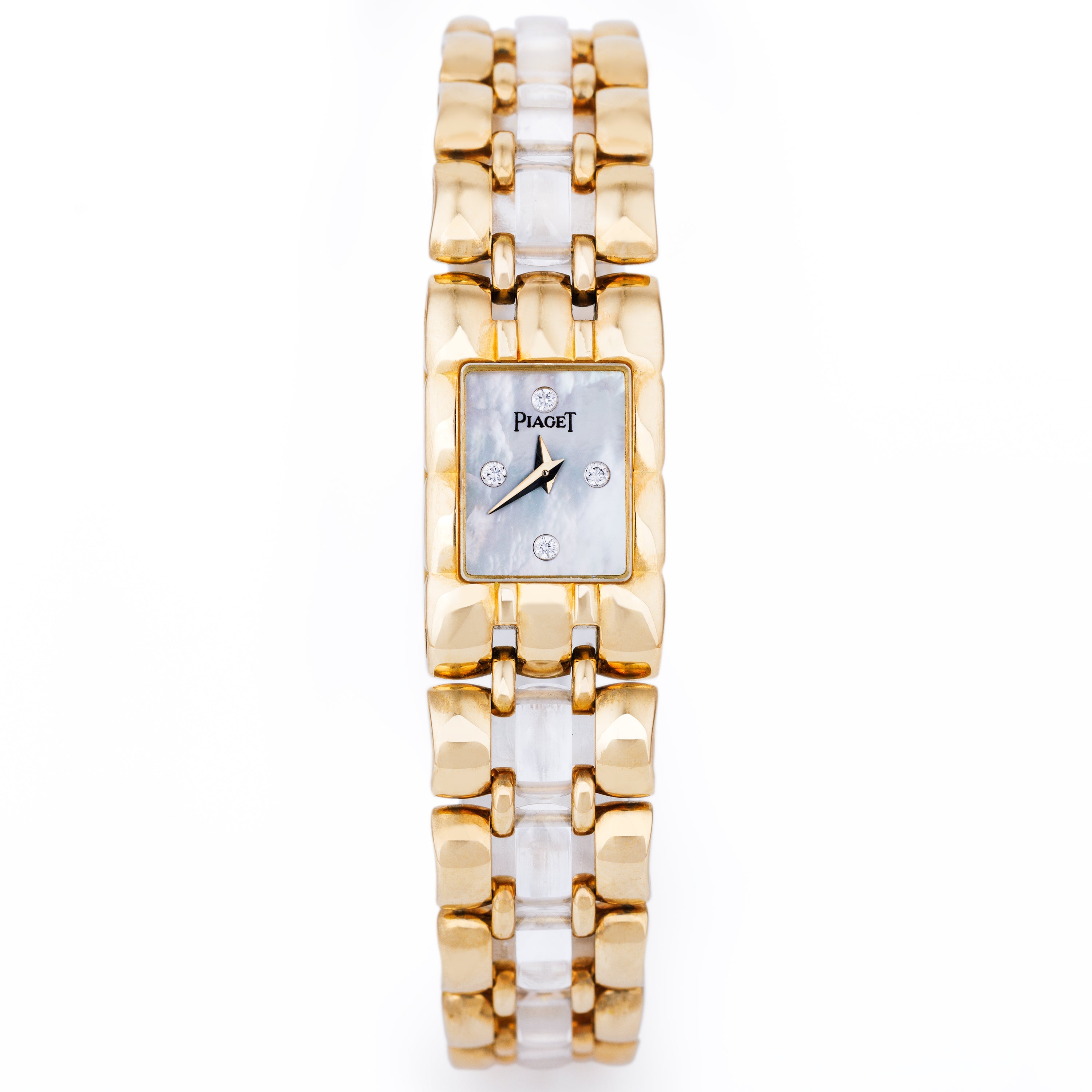 Rare Vintage Piaget Lades | REF. 15201 K 62 | Mother of Pearl Dial, Diamond Hours | 18k Yellow Gold | 14mm | Circa 1990's
