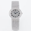 Piaget Vintage Ladies Wristwatch | REF. 9330 A 6 | Silver Dial | Diamond Bezel | Manual Wind | 27mm | 18k White Gold | 1990's