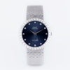 Piaget Vintage Wristwatch | REF. 12161 A6 | Blue Diamond 'Qaboos' Dial | Diamond Bezel | 18k White Gold | Circa 1990's