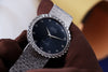 Piaget Vintage Wristwatch | REF. 12161 A6 | Blue Diamond 'Qaboos' Dial | Diamond Bezel | 18k White Gold | Circa 1990's