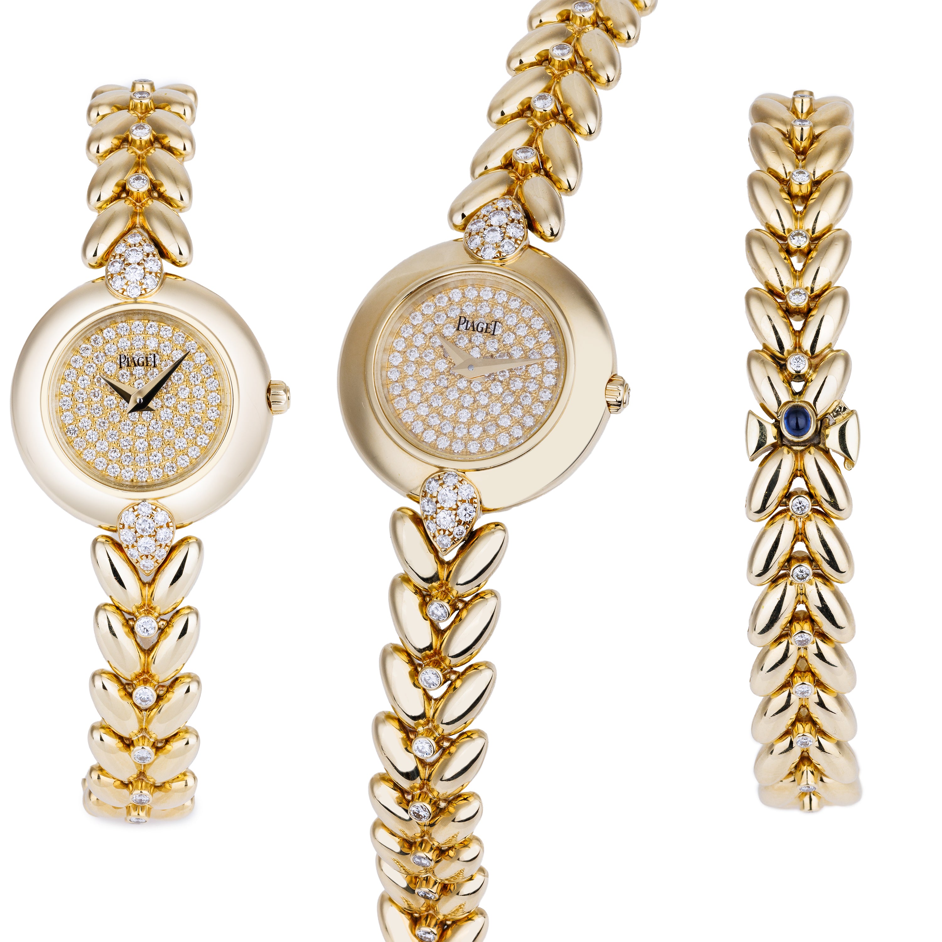 Piaget 1980s Ladies Watch | REF. 5213 E 114 | Pavé Diamond Dial, Shoulders & Accents | 18k Yellow Gold | 23mm