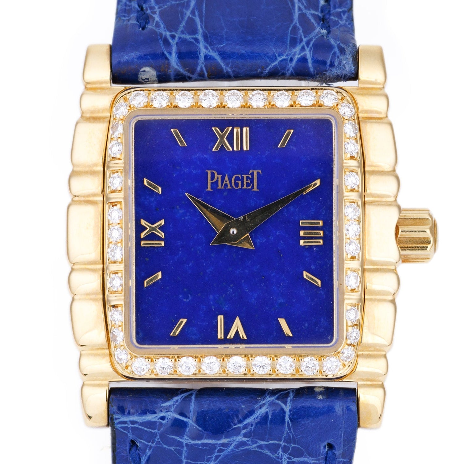 Piaget Tanagra | REF. 45053 | Lapis Lazuli Dial | Diamond Bezel | 18k Yellow Gold
