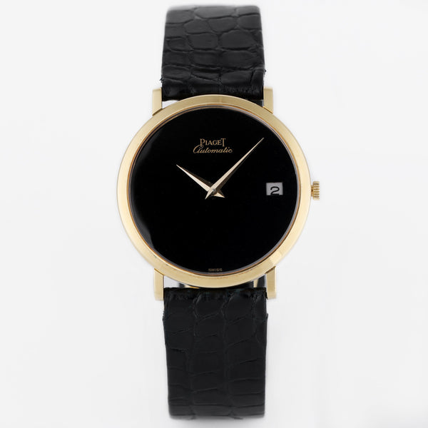 Piaget Altiplano Vintage | REF. 13603 | Black Lacquered Dial | Automatic | 32mm | 18k Yellow Gold | 1980's