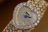 Piaget Vintage Ladies Watch | REF. 8446 D 2 | Heart-Shaped Case | Pavé Diamond Dial & Bezel | 20.5mm | 18k Yellow Gold