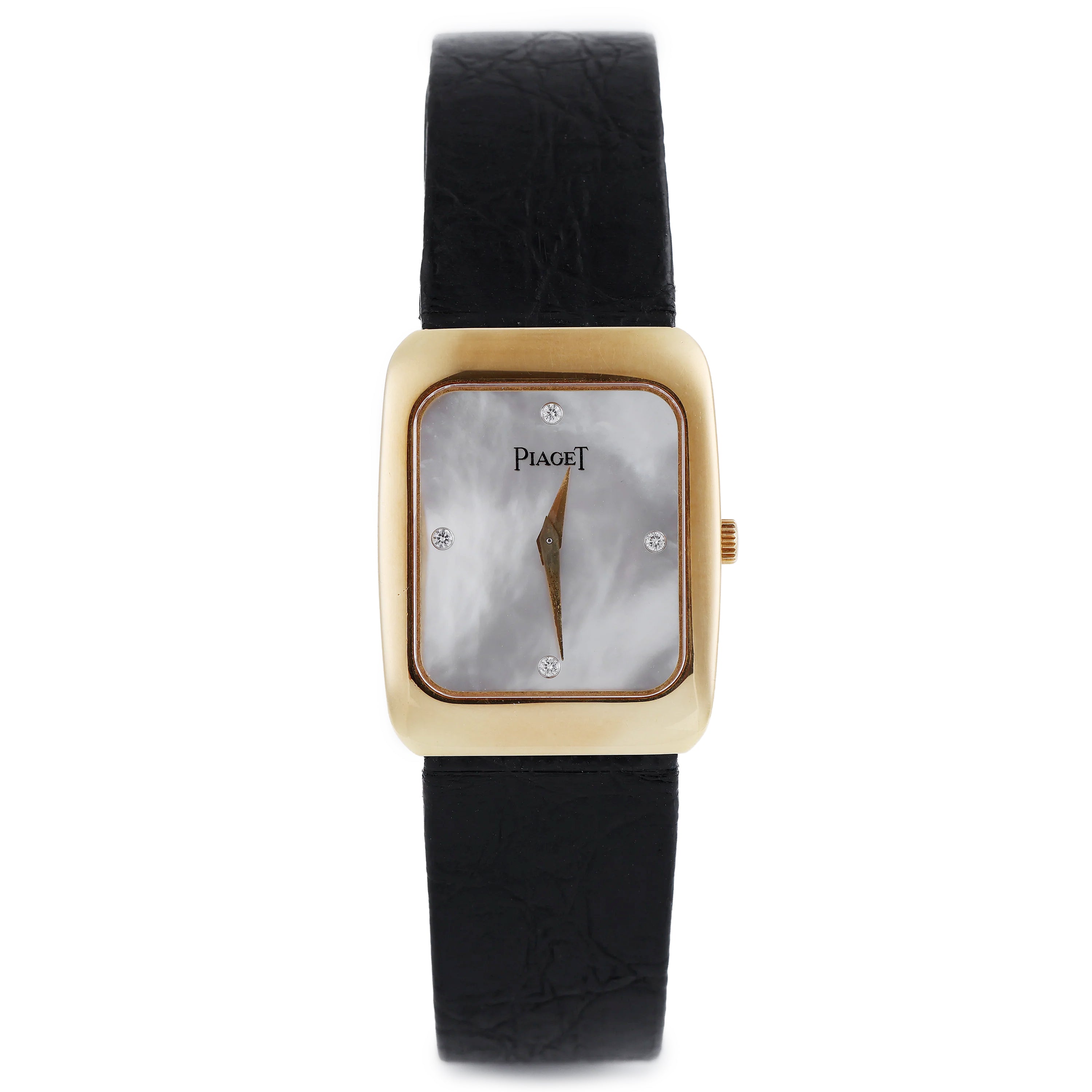 Unworn Piaget Vintage Ladies Wristwatch | REF. 86660 | White Mother of Pearl Diamond Dial | 24mm | 18k Yellow Gold | Quartz | 1988