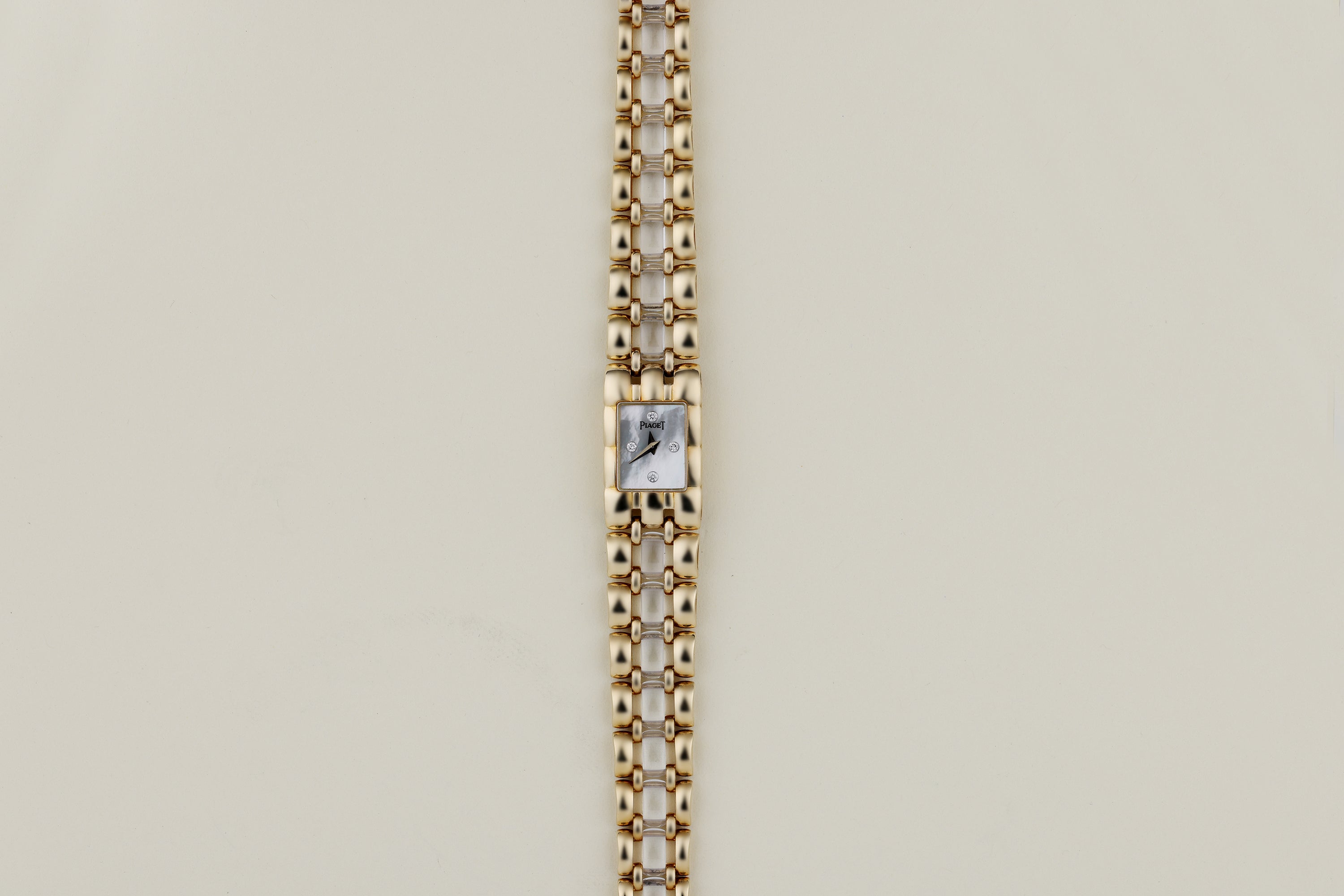 Rare Vintage Piaget Lades | REF. 15201 K 62 | Mother of Pearl Dial, Diamond Hours | 18k Yellow Gold | 14mm | Circa 1990's