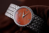 Piaget Vintage Lady Wristwatch | REF. 722 D 2 | Coral Diamond Dial | 18k White Gold | Circa 1990's | 24.5mm
