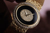 Piaget Vintage Ladies Wristwatch | REF. 7315 A68 | Onyx Diamond Dial | Diamond Bezel | 27mm | 18k Yellow Gold | Quartz | 1980's