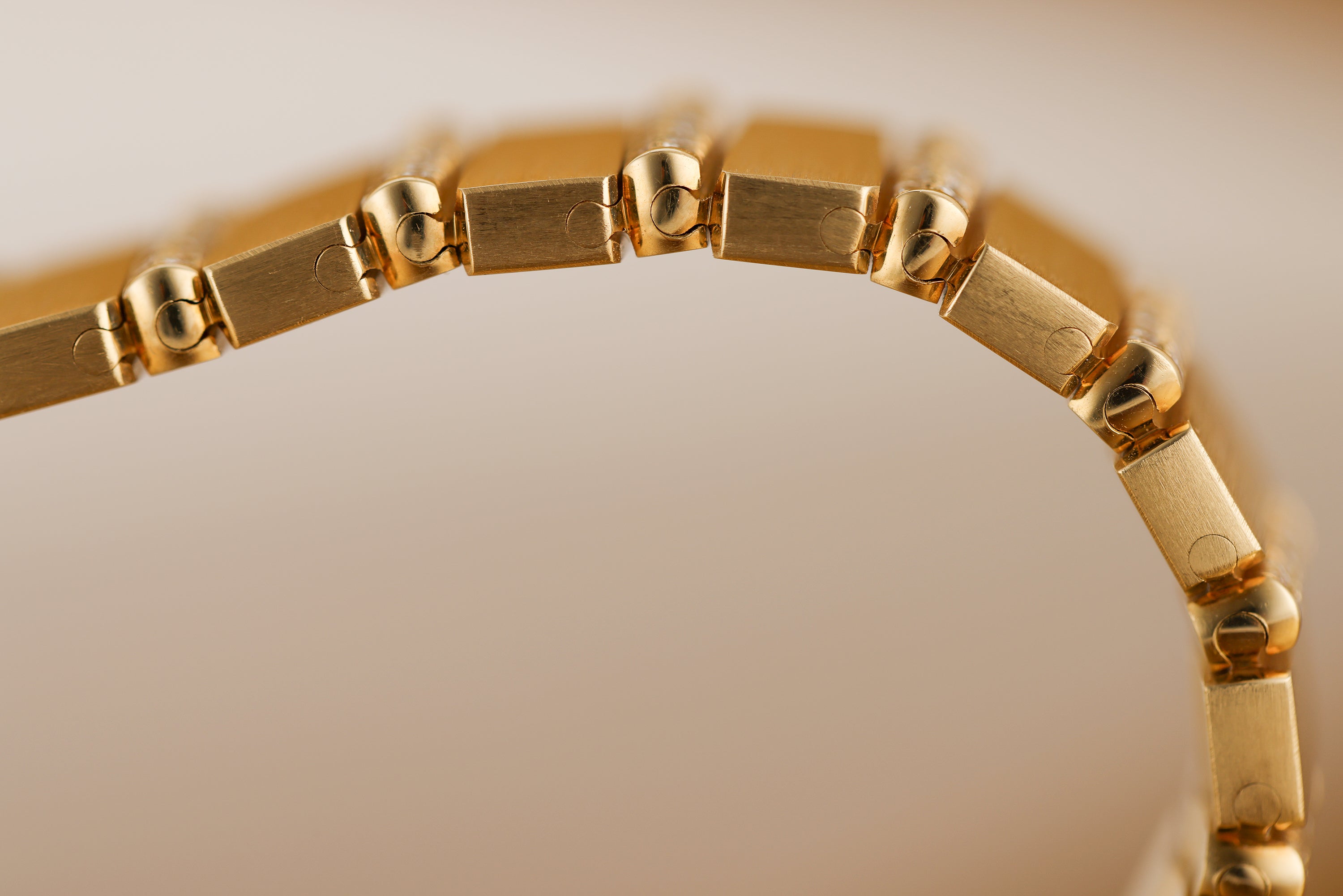 Piaget Polo | REF. 8066 C 705 | Pavé Diamond Gadroons & Diamond Bezel | 32mm | 18k Yellow Gold | 1980s