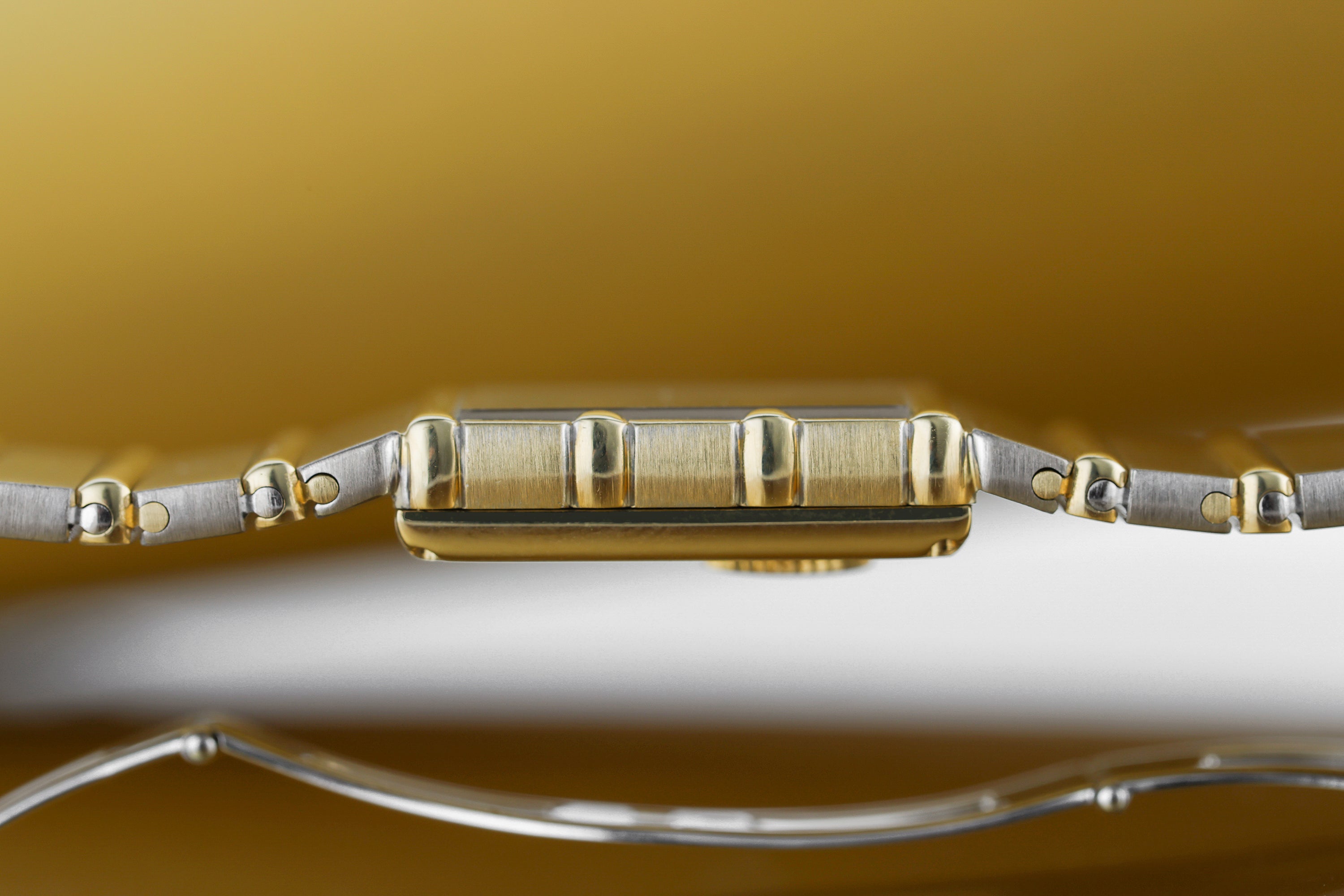Piaget Polo Square | REF. 7131 C 701 | Black & Gold Dial | 25mm | 18k White & Yellow Gold | 1980s
