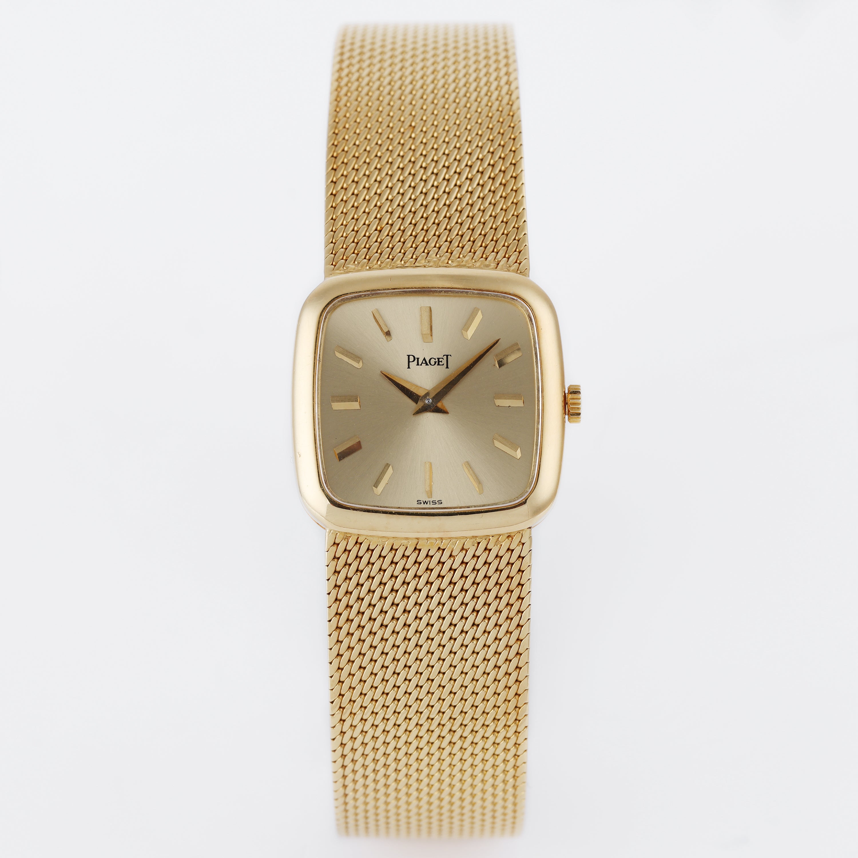 Unworn Piaget Vintage Ladies Wristwatch | REF. 9902 B 11 | Gold Dial - 3D Hour Markers | 23mm | 18k Yellow Gold | Manual Wind | 1974