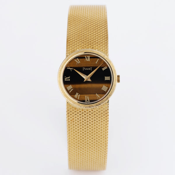 Unworn Piaget Vintage Ladies Wristwatch | REF. 924 B 11 | Tigers Eye Dial | 24mm | 18k Yellow Gold | Manual Wind | 1974