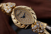 Piaget Vintage Ladies Diamond Wristwatch | REF. 49250 V 102 | Pave Diamond Dial | Oval-Shaped Case | 18k Yellow Gold | 1980's