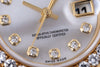 Rare Rolex Lady DateJust Pearlmaster | REF. 69298 | White Mother of Pearl Diamond Dial | Diamond Bezel & Bracelet | 18k Yellow Gold | 1995
