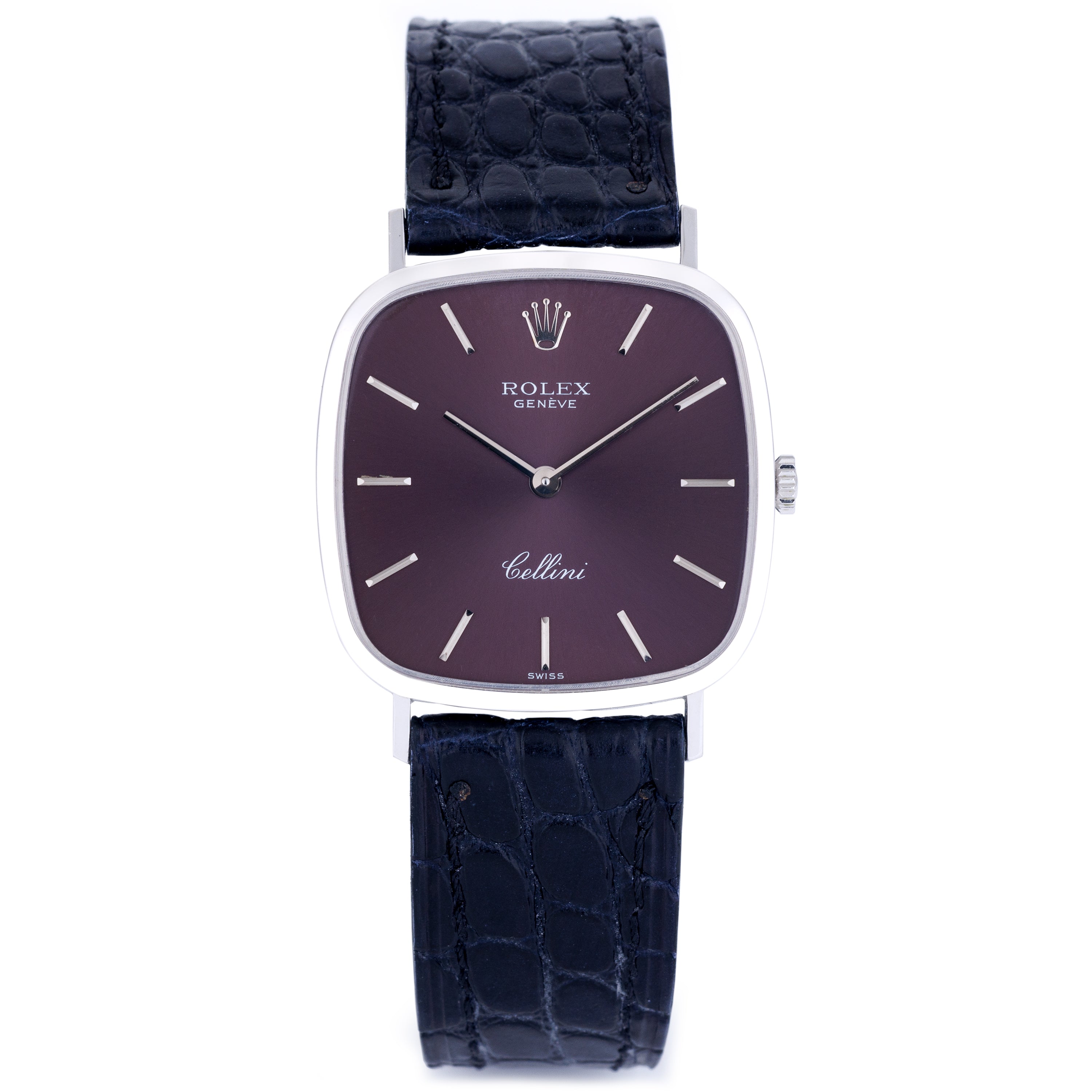 Rolex Cellini | REF. 4114/9 | Tropcial Mauve Dial | 30mm | 18k White Gold | Box & Papers 1996 | 1976