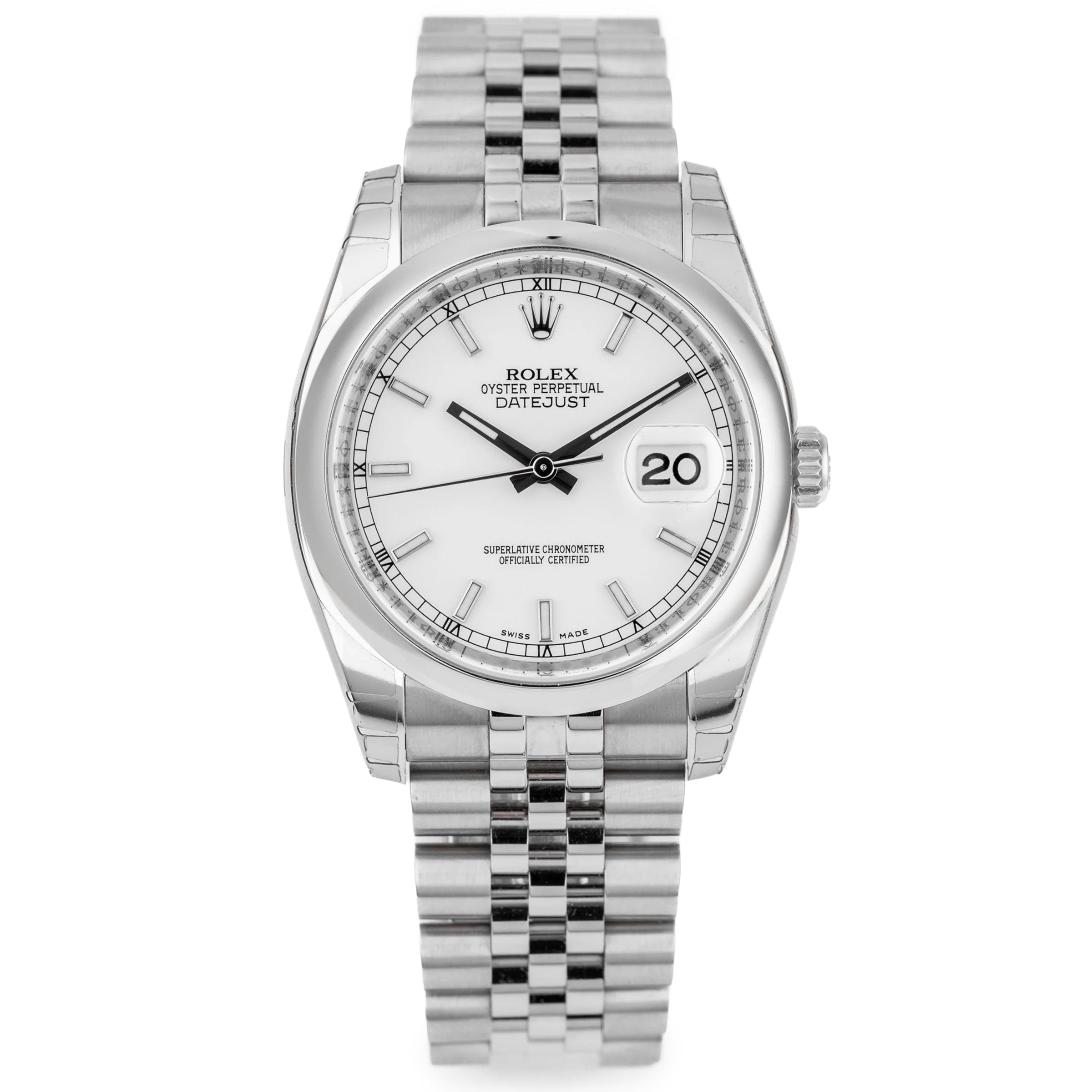 Unworn Rolex DateJust | REF. 116200 | White Dial | Box & Papers | 2010 | Stainless Steel