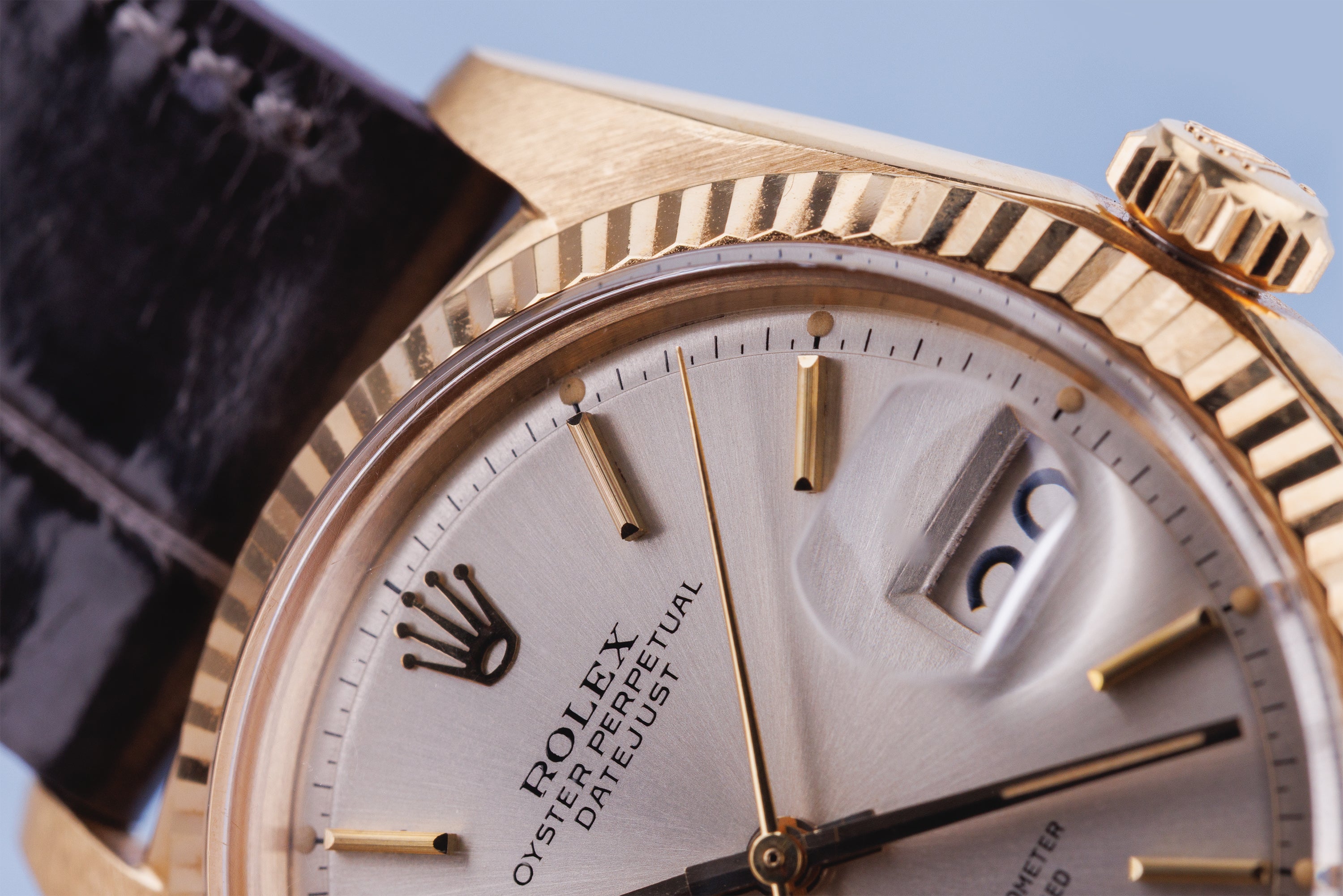 Rolex DateJust | REF. 1601/8 | Silver Dial | 36mm | 18k Yellow Gold | 1968 | Service Papers, 2023