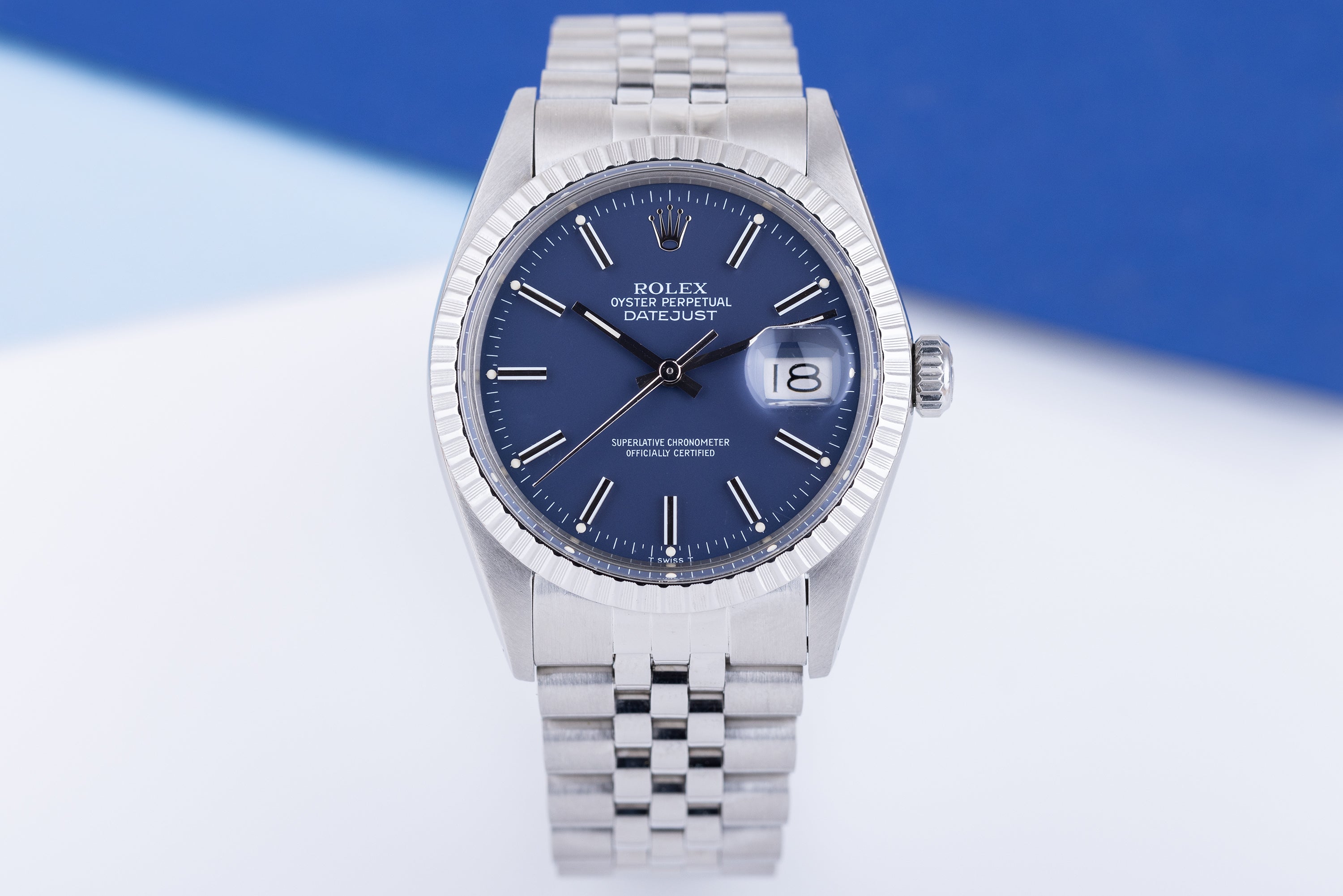 Rolex DateJust 36 | REF. 16030 | Blue Dial | Stainless Steel | 1985