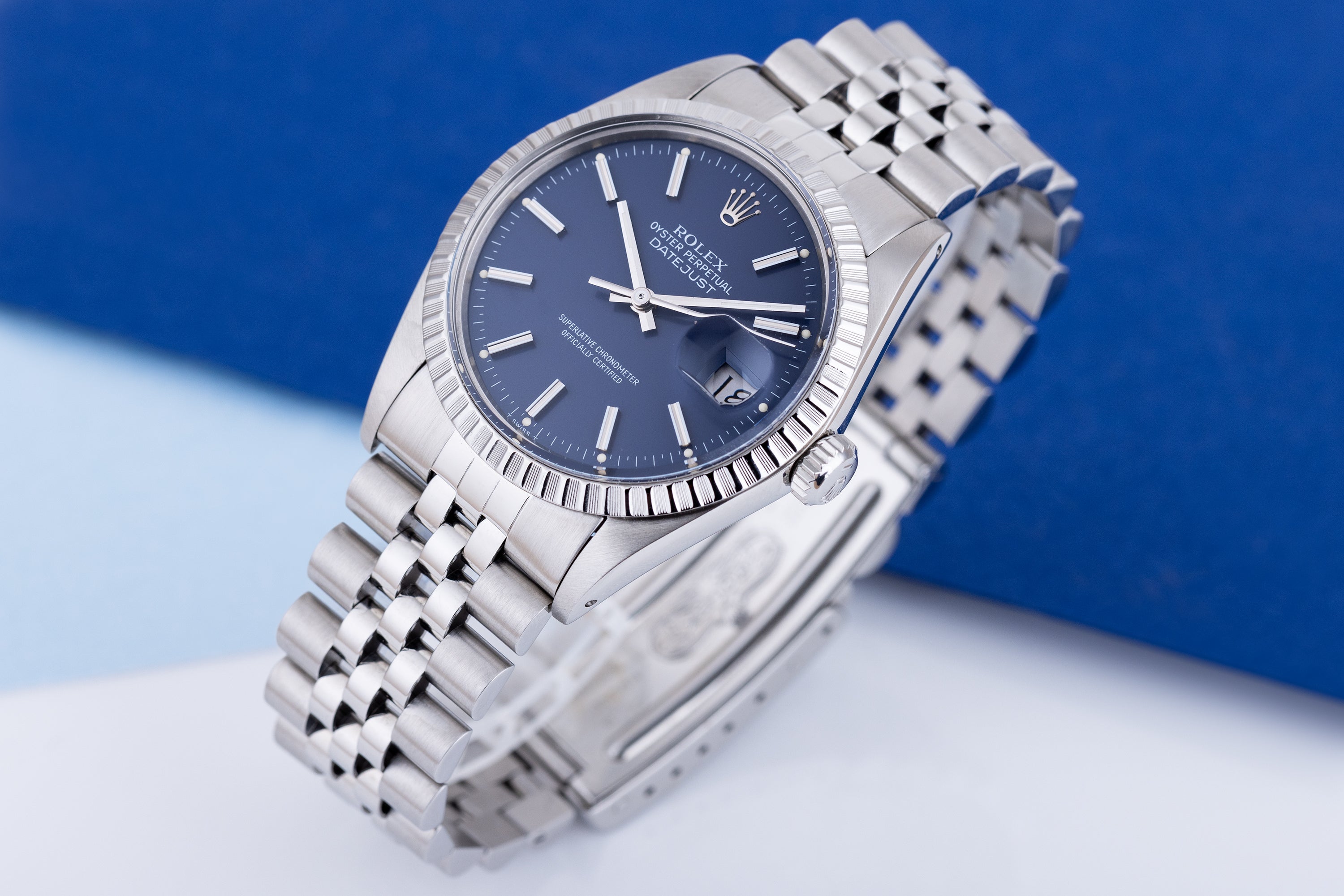 Rolex DateJust 36 | REF. 16030 | Blue Dial | Stainless Steel | 1985