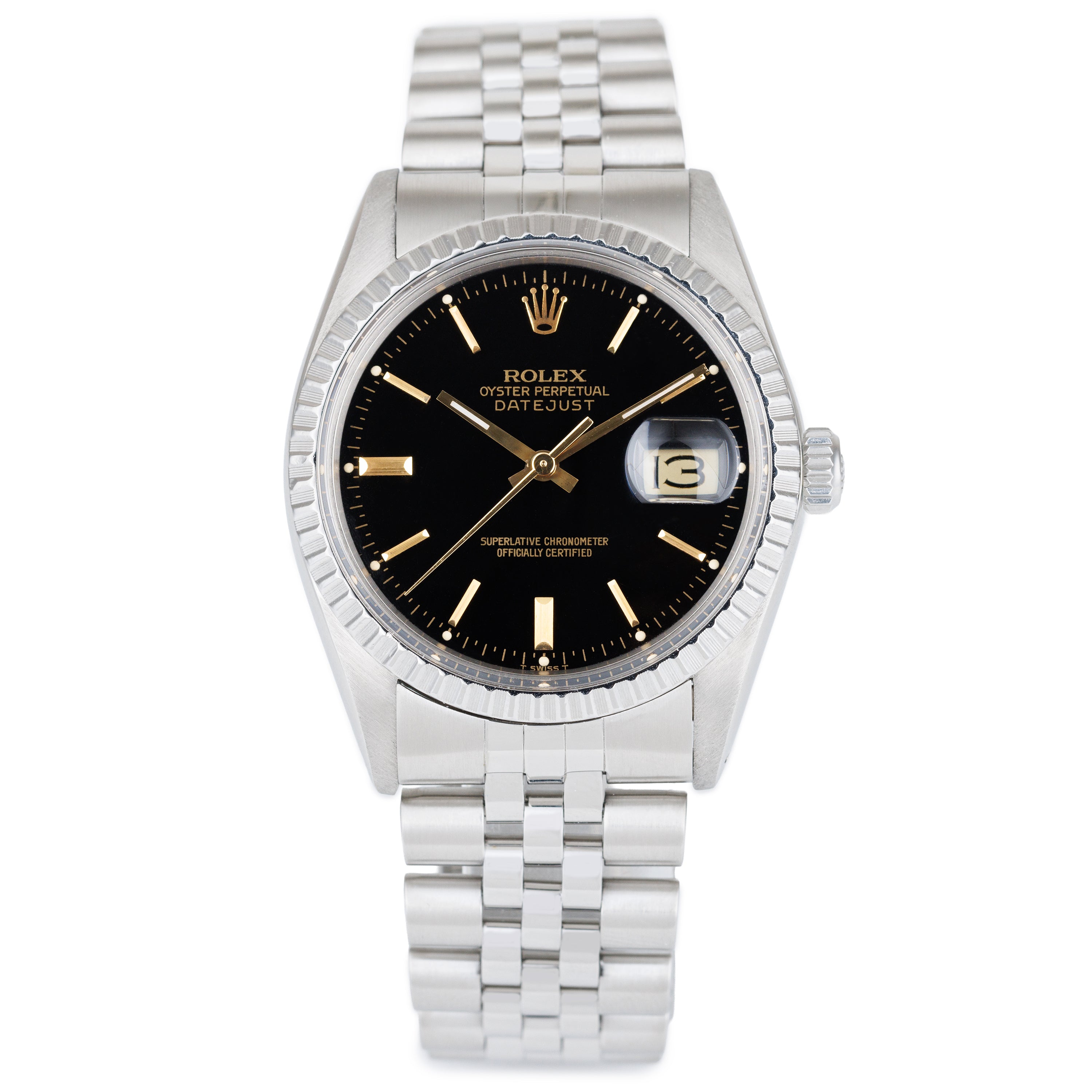 Rolex DateJust 36 | REF. 16030 | Black Dial | Stainless Steel | Box & Papers | 1978