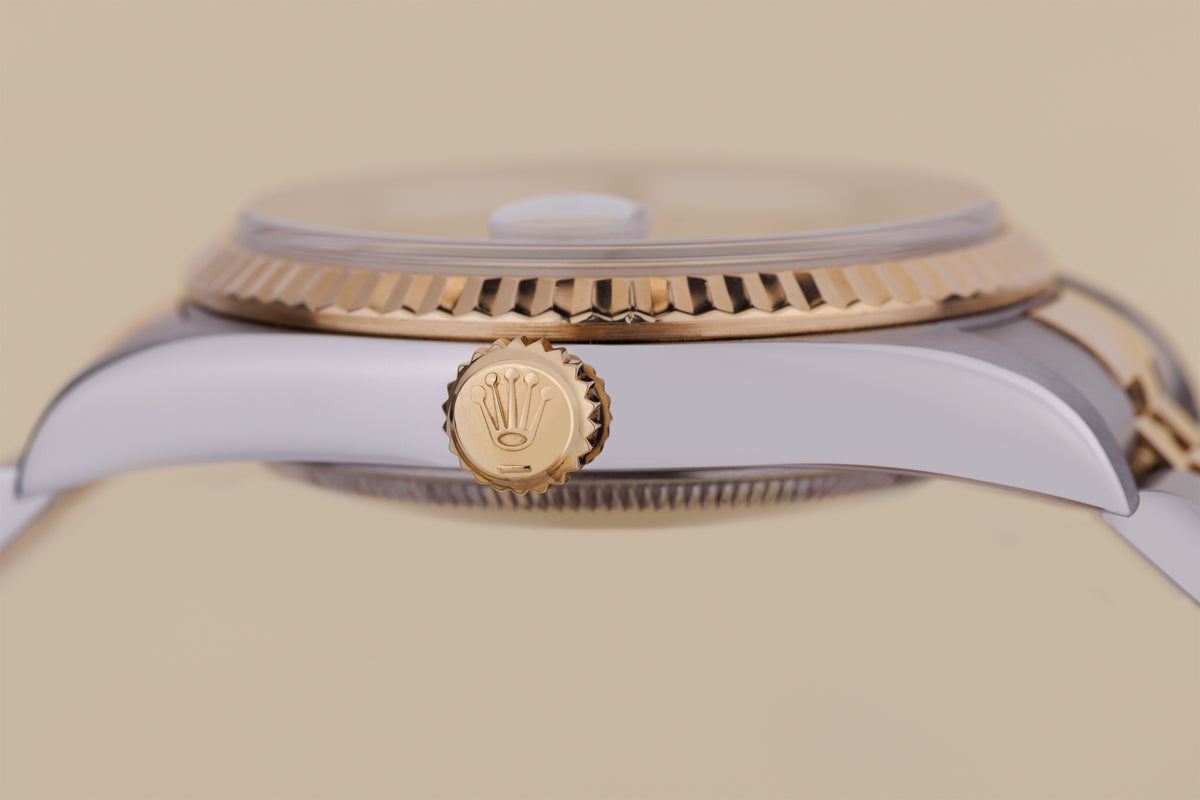 Rolex DateJust | REF. 16233 | Gold Dial | 36mm | Stainless Steel & 18k Yellow Gold | 1990