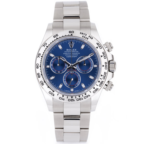 Rolex Daytona | REF. 116509 | Blue Dial | 18k White Gold | Box & Papers | 2022