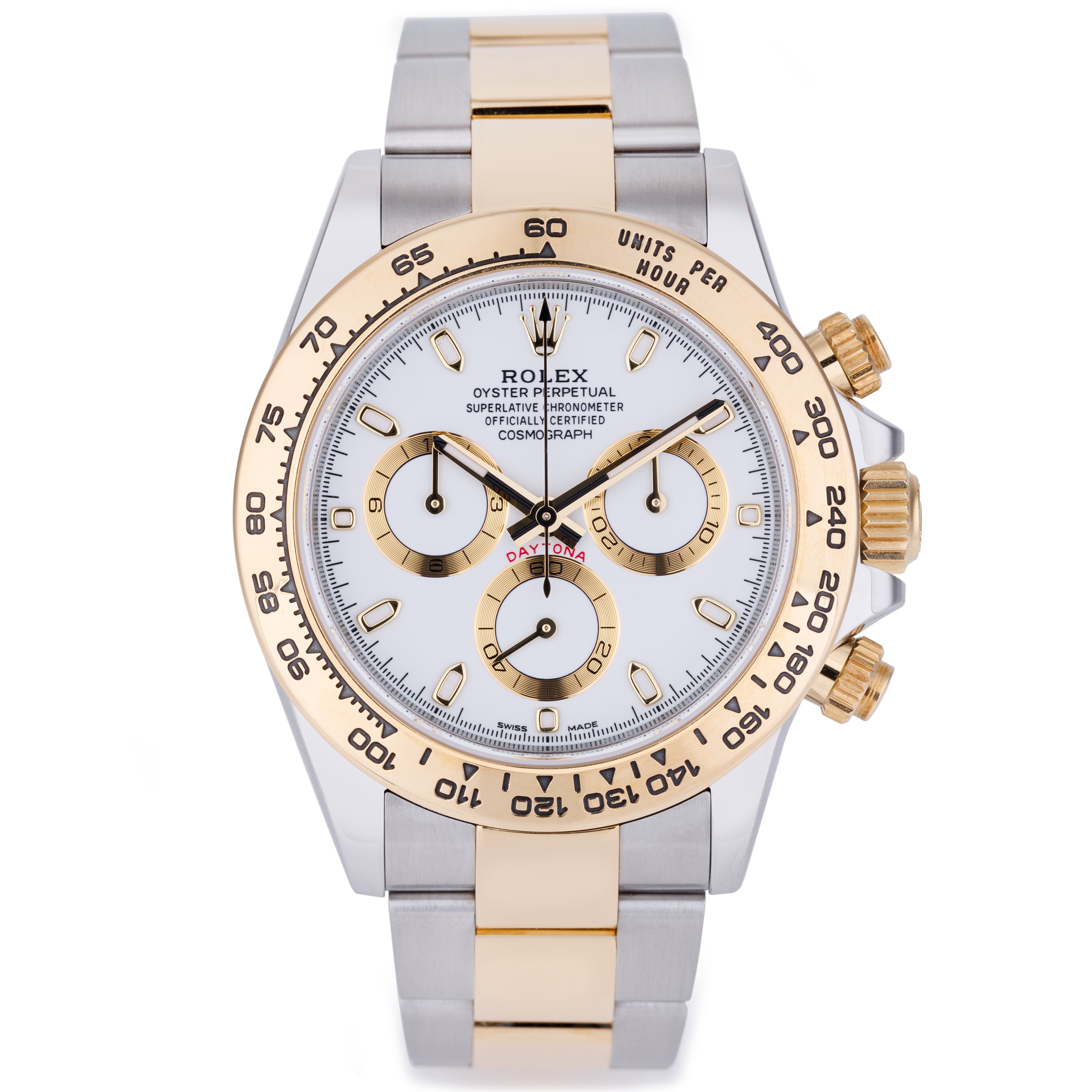 Rolex Daytona | REF. 116503 | Stainless Steel & 18k Yellow Gold | White Dial | Rolex Service Papers