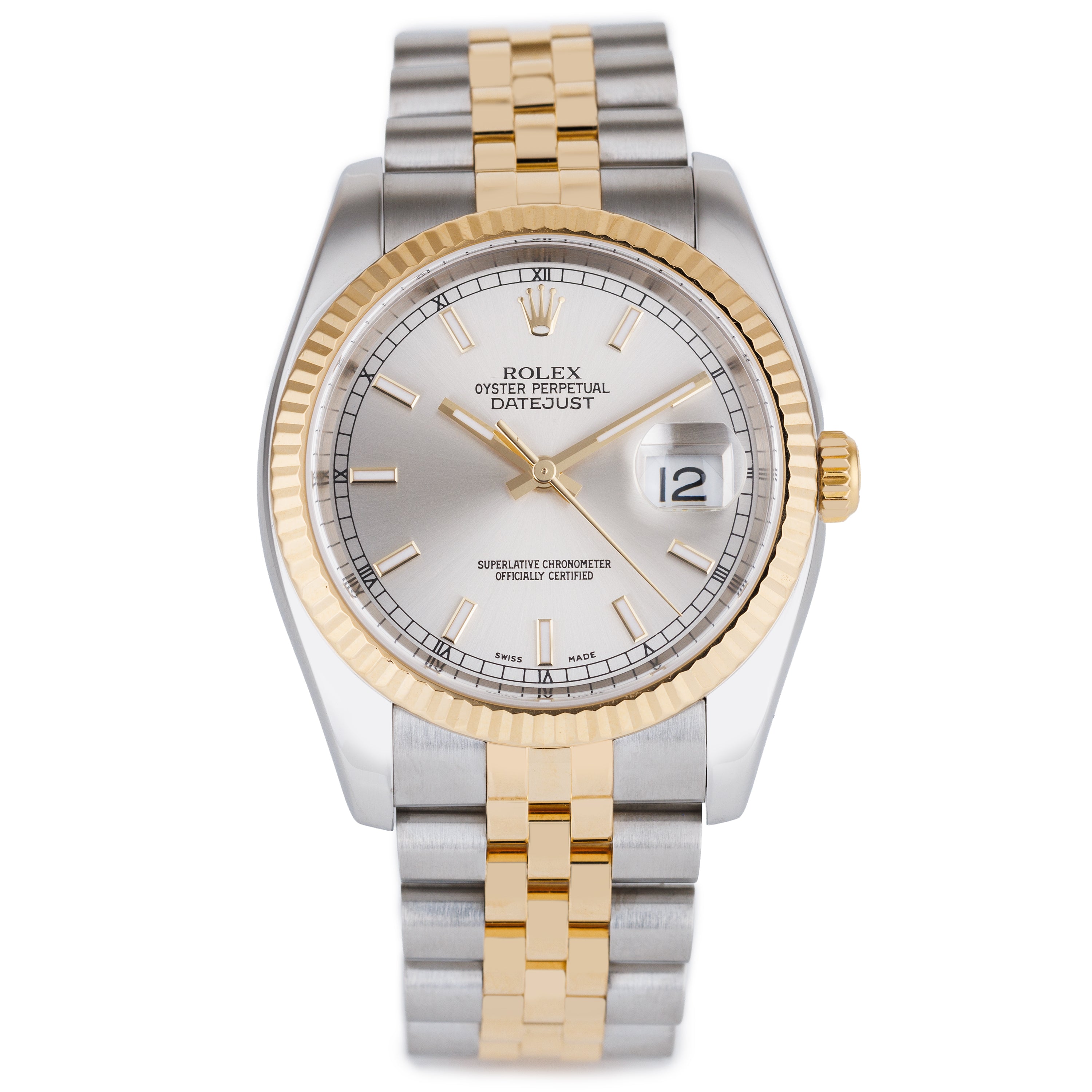 Rolex DateJust 36 | REF. 116233 | Silver Dial | Stainless Steel & 18k Yellow Gold | 2005