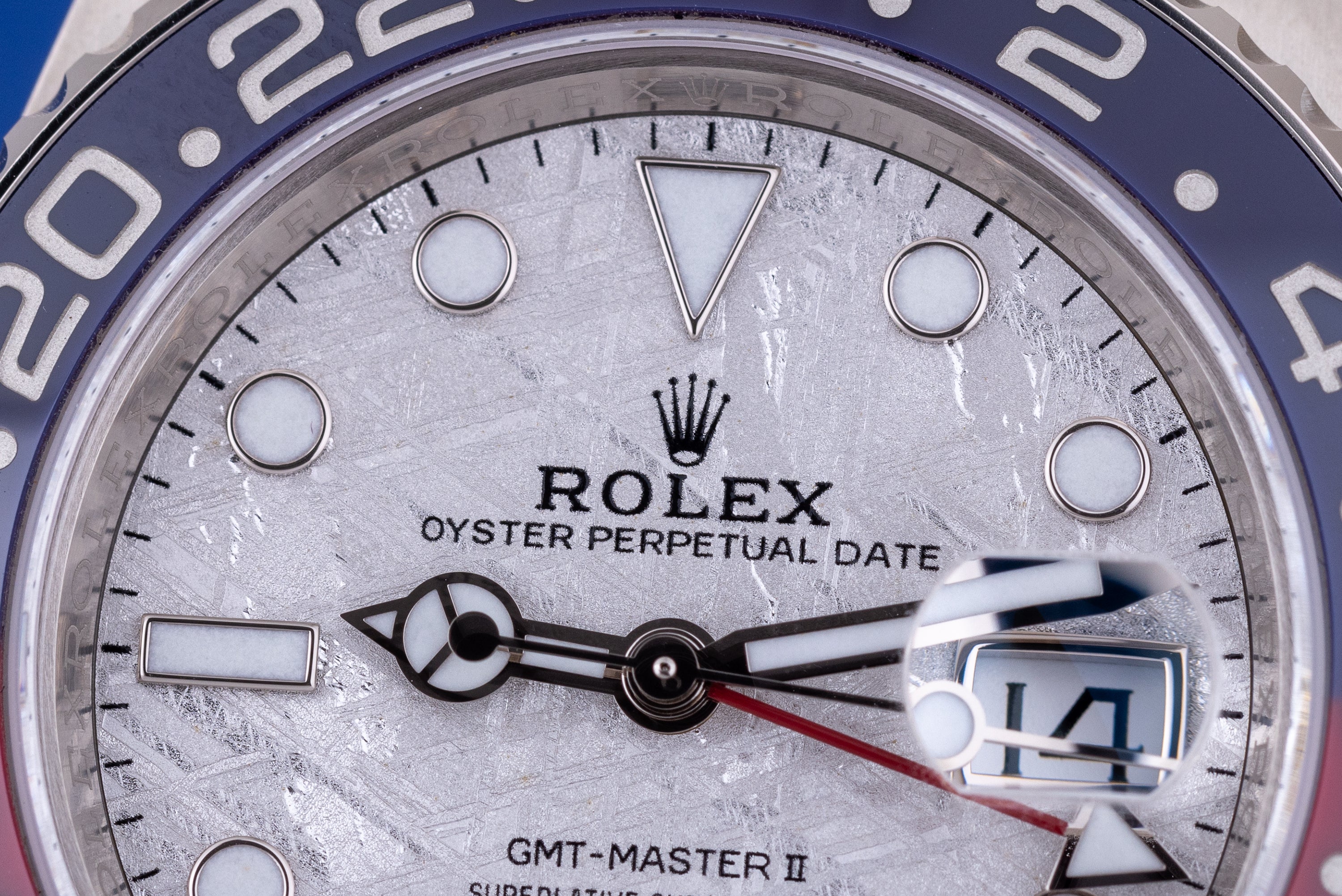 Rolex GMT-Master II "Pepsi" | Meteorite Dial | REF. 126719BLRO | 18k White Gold | Box & Papers | 2020
