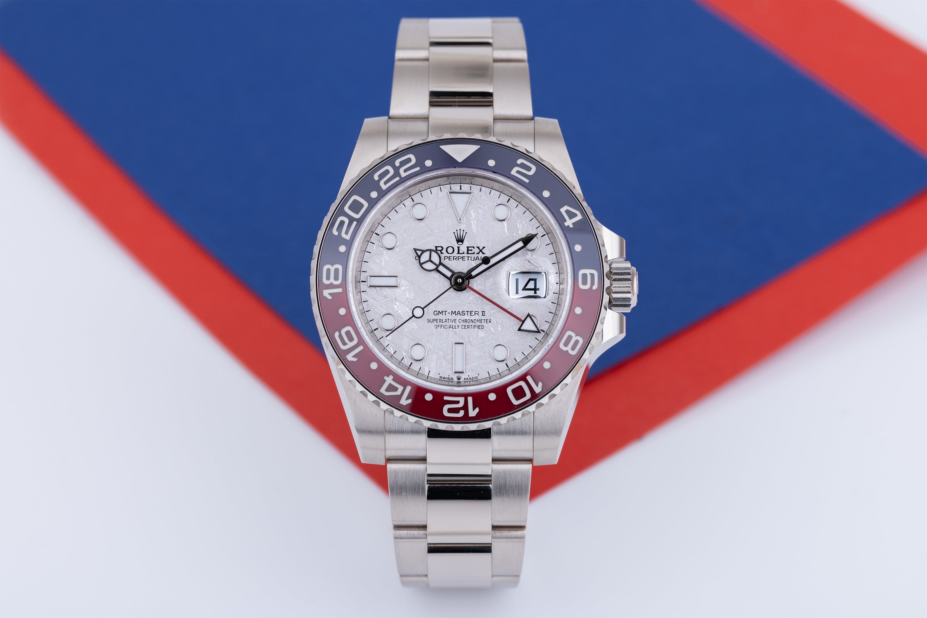 Rolex GMT-Master II "Pepsi" | Meteorite Dial | REF. 126719BLRO | 18k White Gold | Box & Papers | 2020