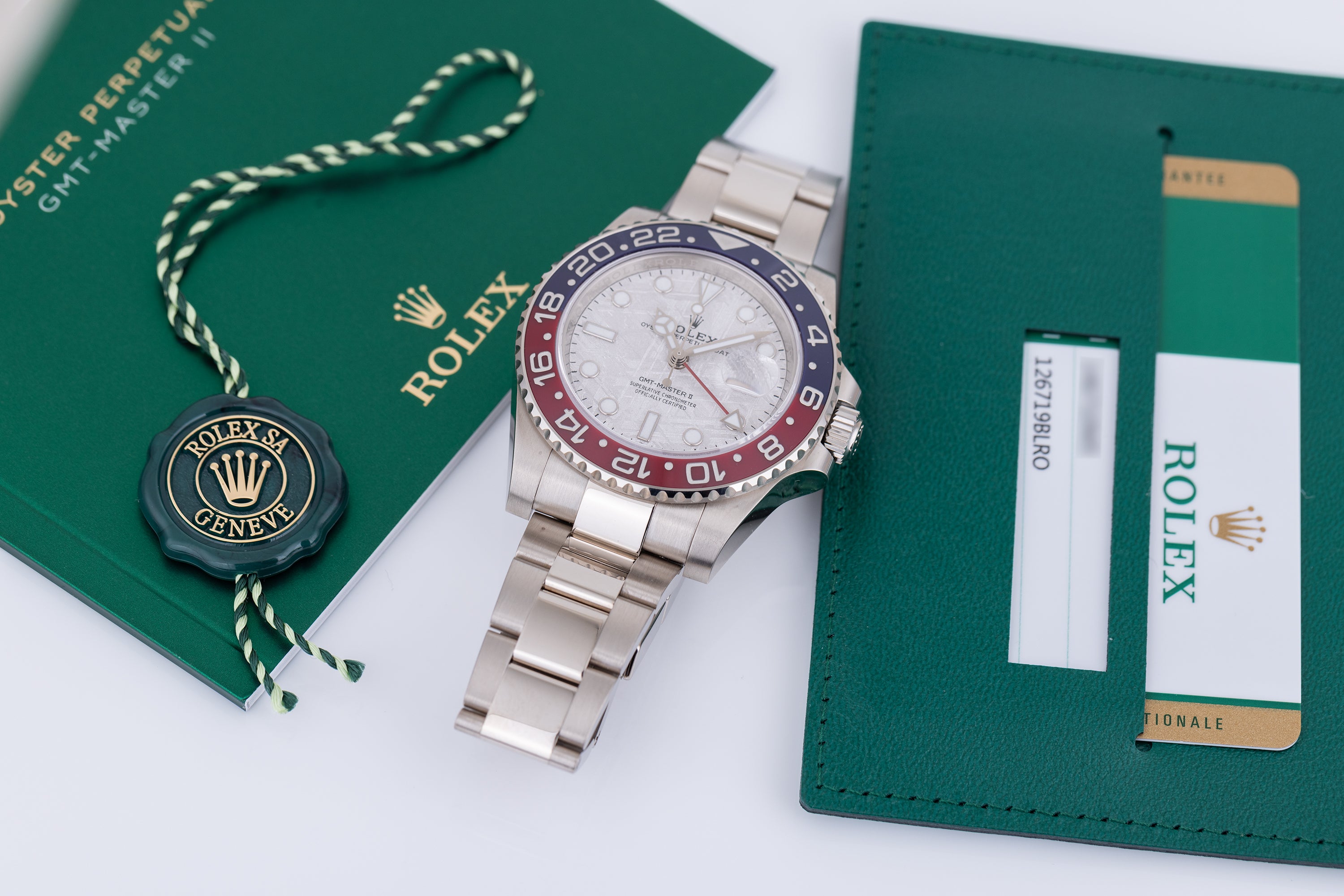 Rolex GMT-Master II "Pepsi" | Meteorite Dial | REF. 126719BLRO | 18k White Gold | Box & Papers | 2020