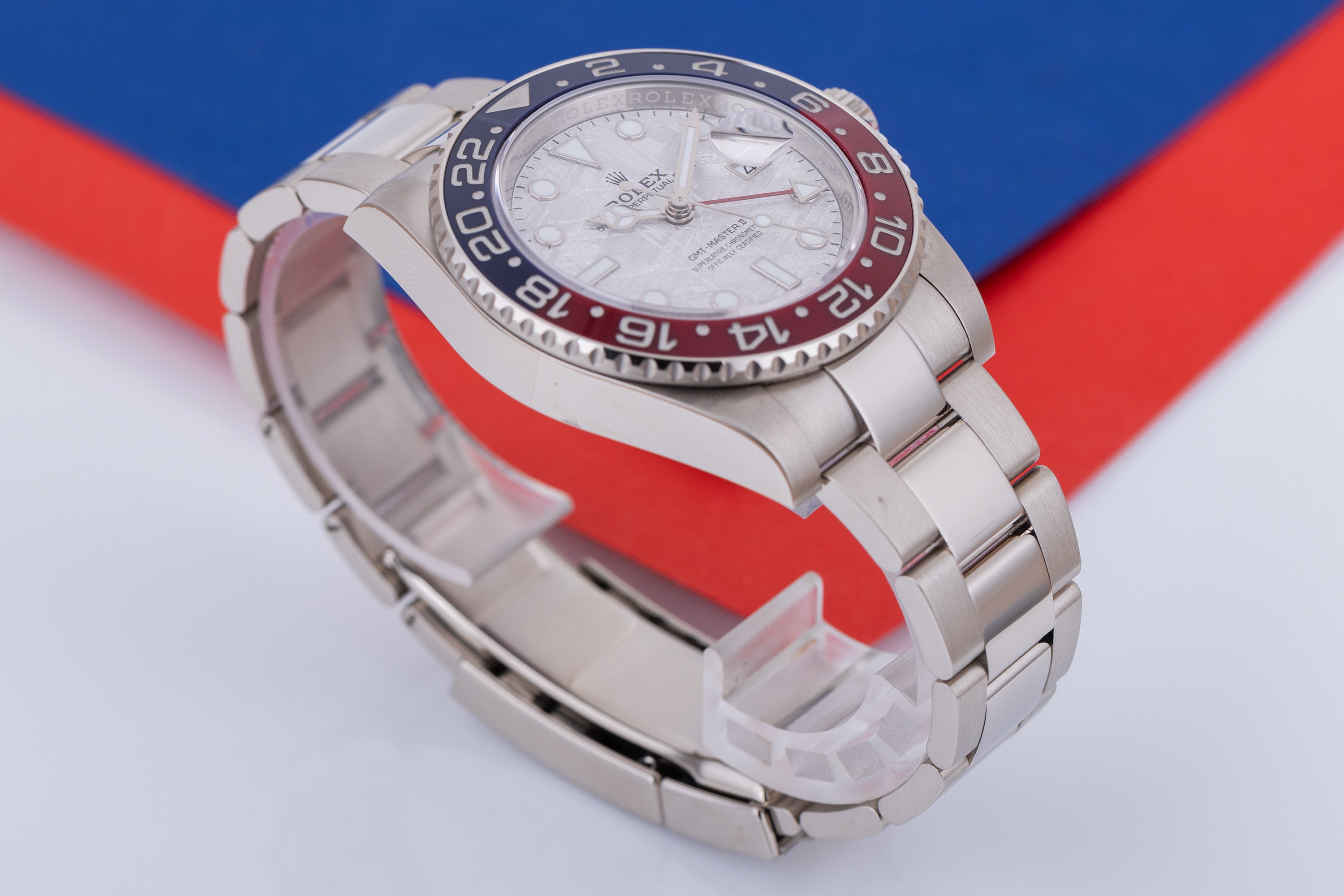 Rolex GMT-Master II "Pepsi" | Meteorite Dial | REF. 126719BLRO | 18k White Gold | Box & Papers | 2020