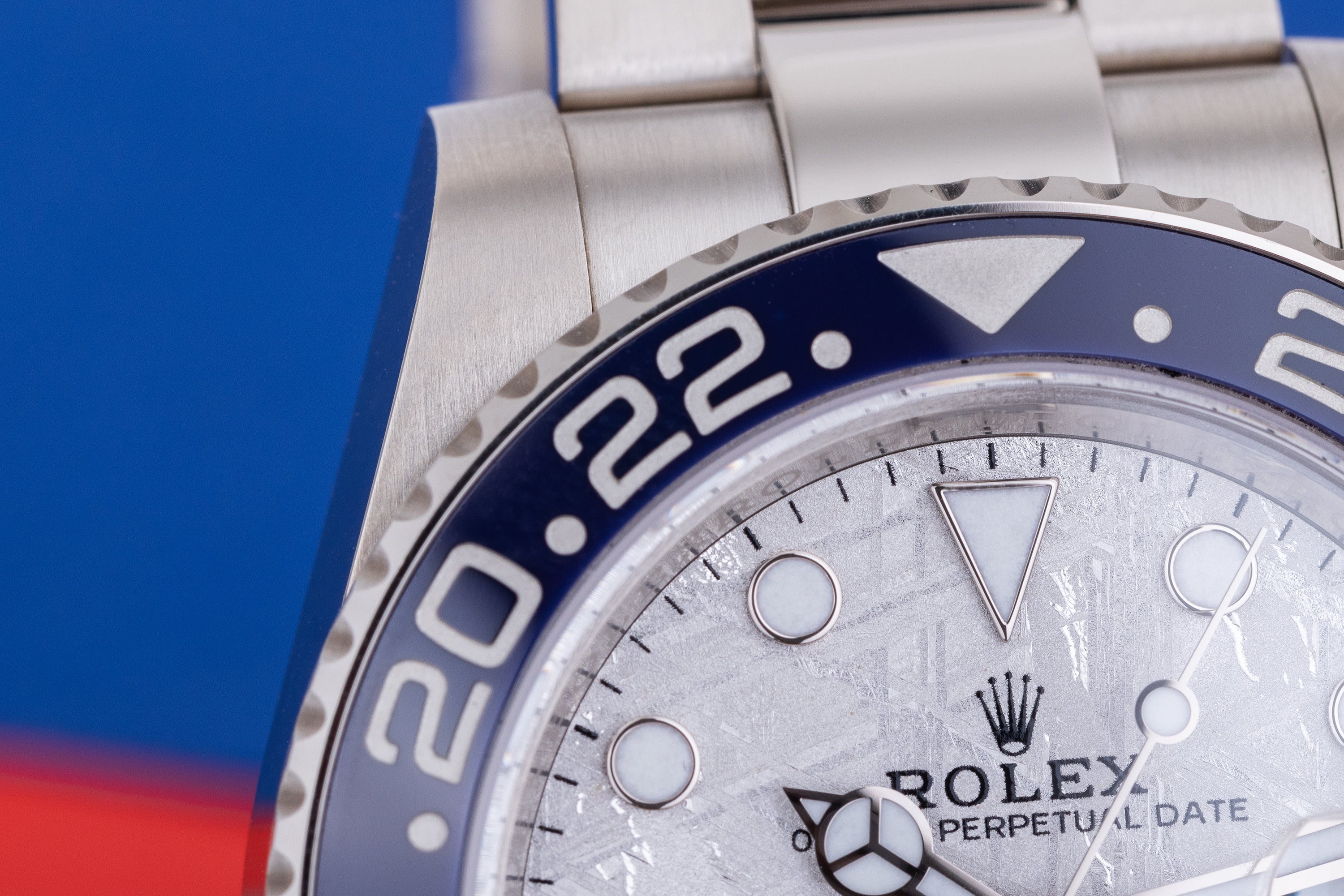 Rolex GMT-Master II "Pepsi" | Meteorite Dial | REF. 126719BLRO | 18k White Gold | Box & Papers | 2020