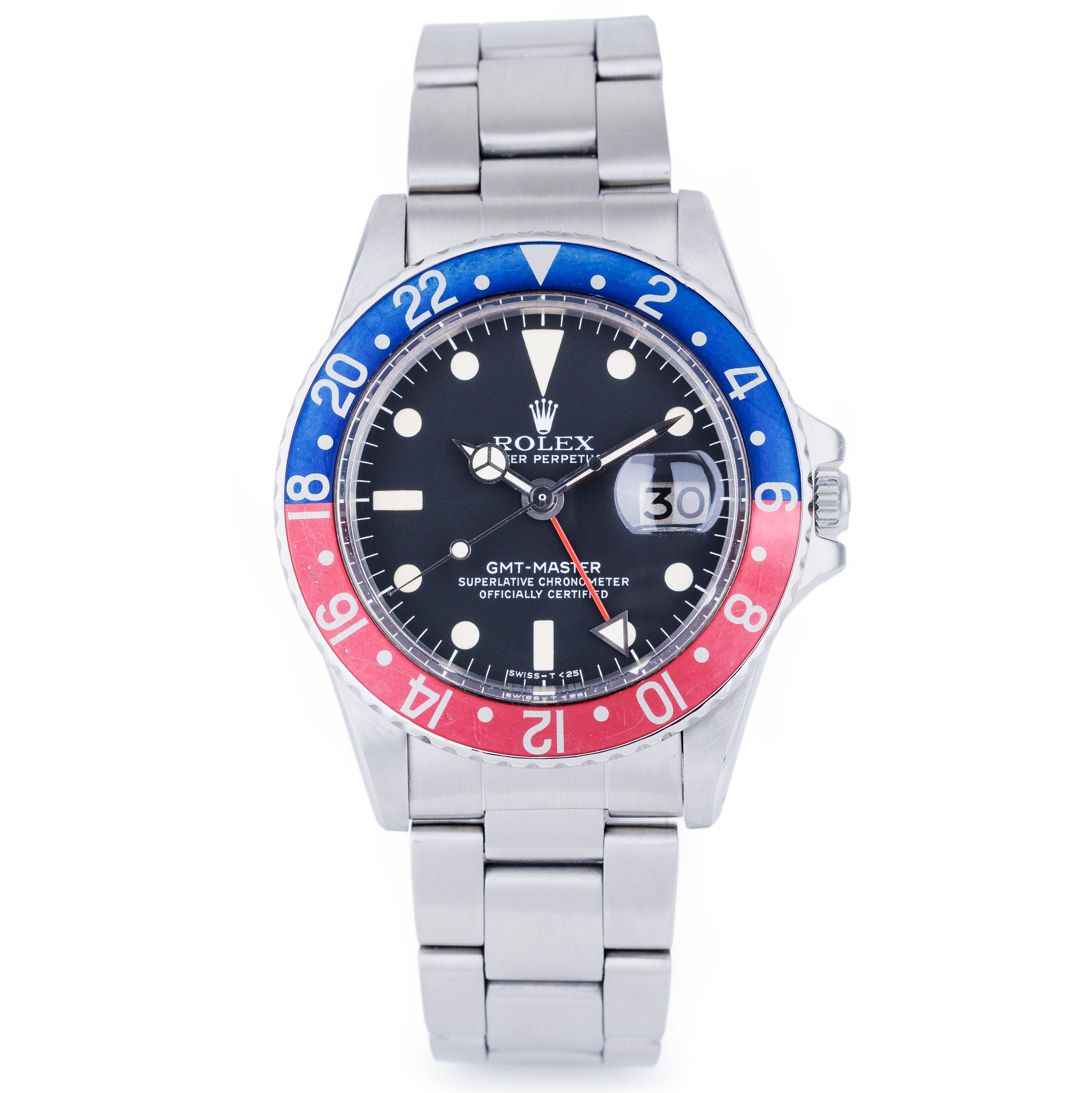 Rolex GMT-Master "Pepsi" | REF. 1675 | Black Matte Dial | 1978/1980 | Stainless Steel | Box & Papers