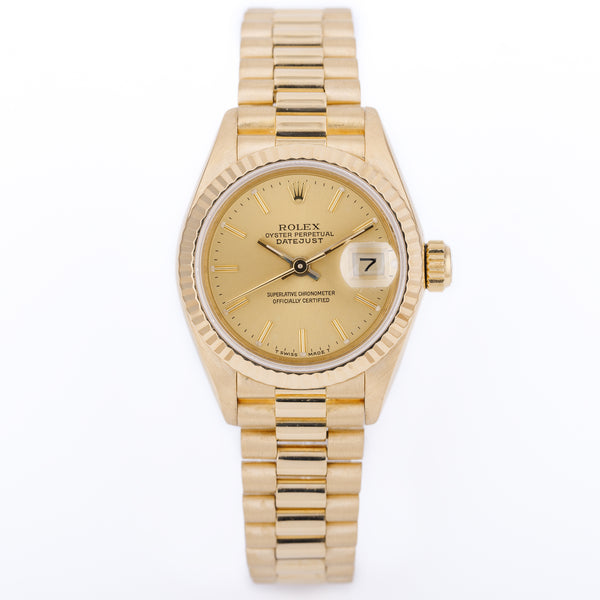 Rolex Lady DateJust | REF. 69178 | Gold Dial | 18k Yellow Gold | 1987