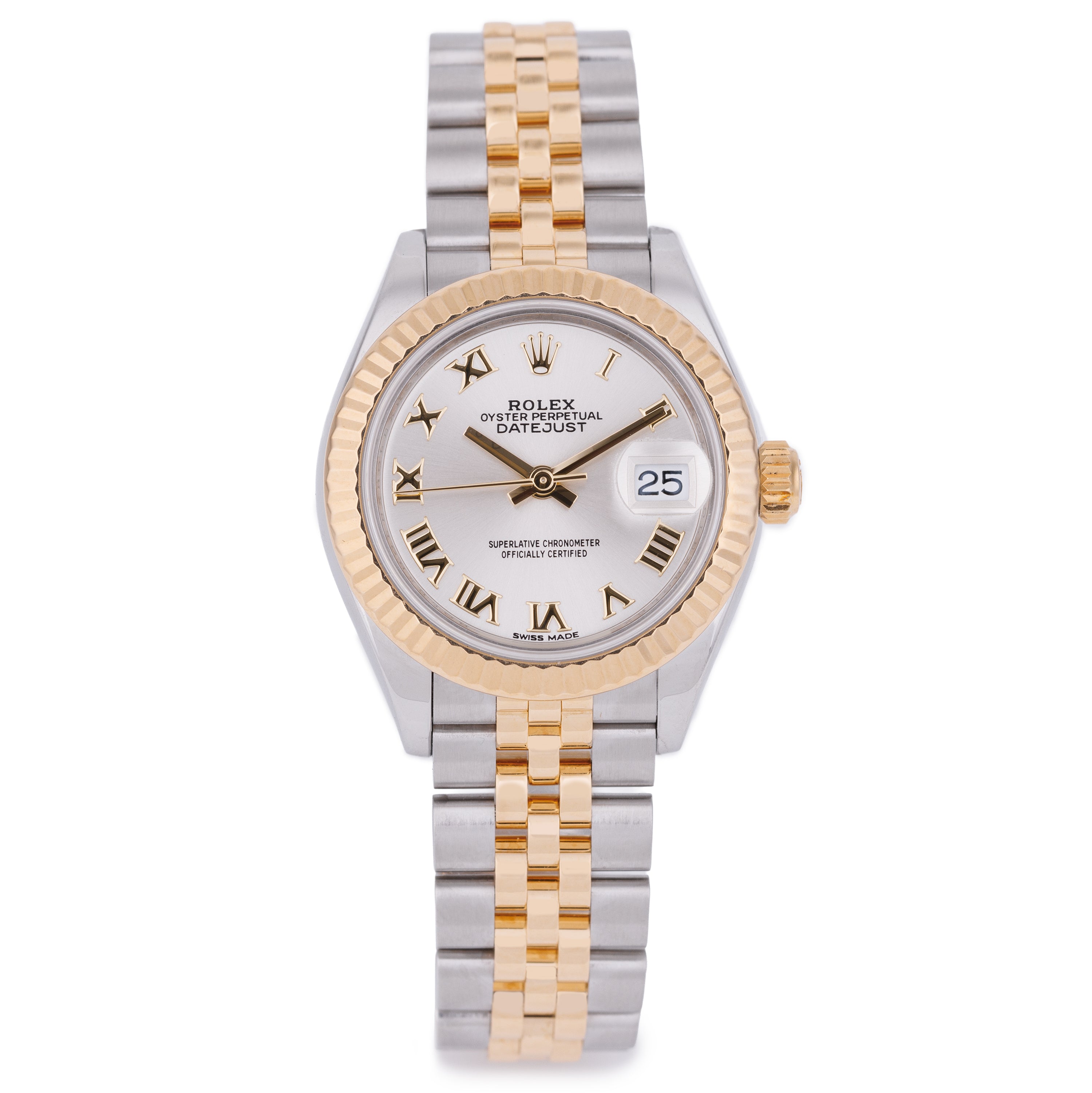 Rolex Lady DateJust 28mm | REF. 279173 | Silver Dial | 28mm | Stainless Steel & 18k Yellow Gold | Box & Papers | 2018