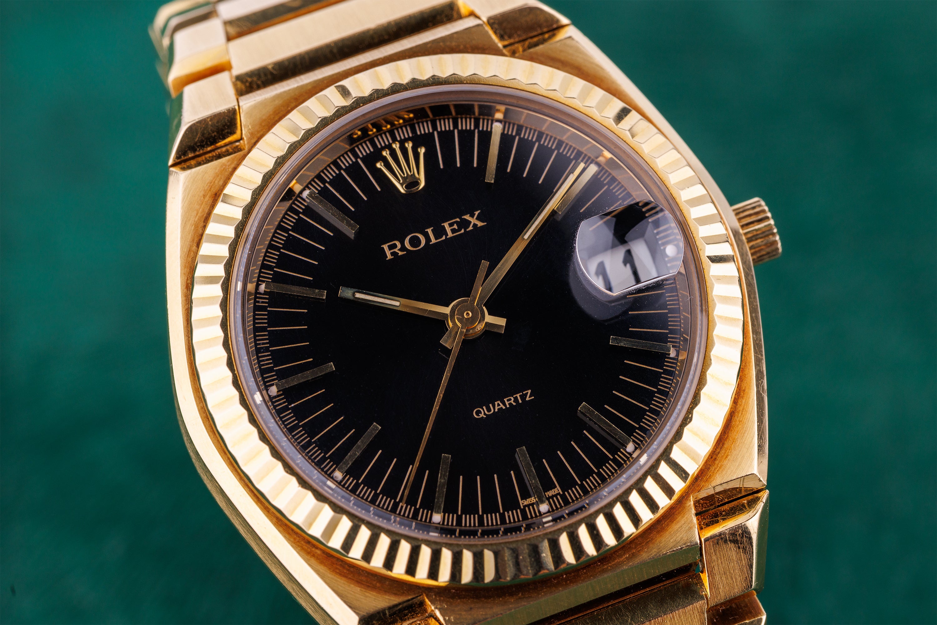 Rolex Oyster Quartz Texano | REF. 5100 | 18k Yellow Gold | Box & Papers