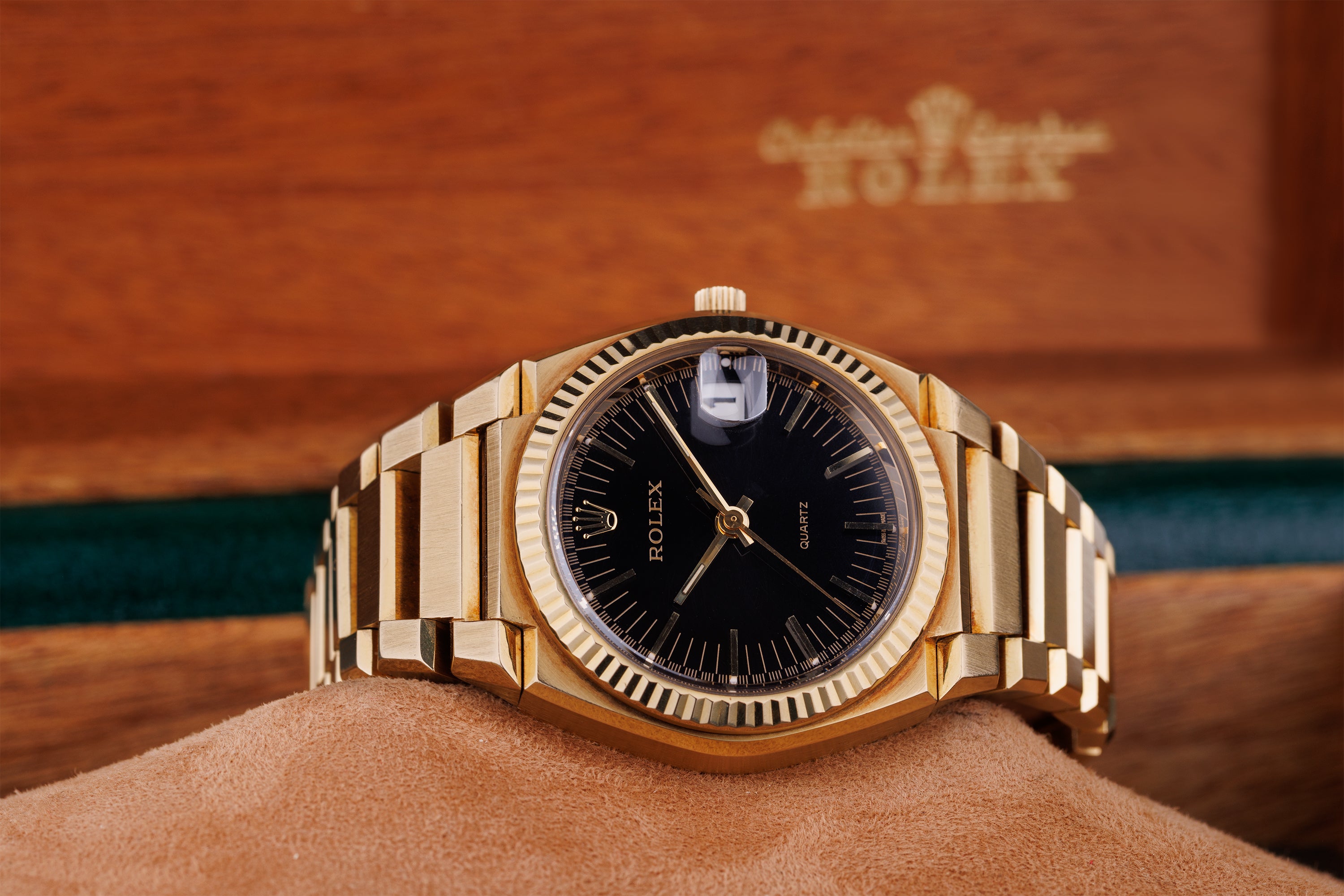 Rolex Oyster Quartz Texano | REF. 5100 | 18k Yellow Gold | Box & Papers