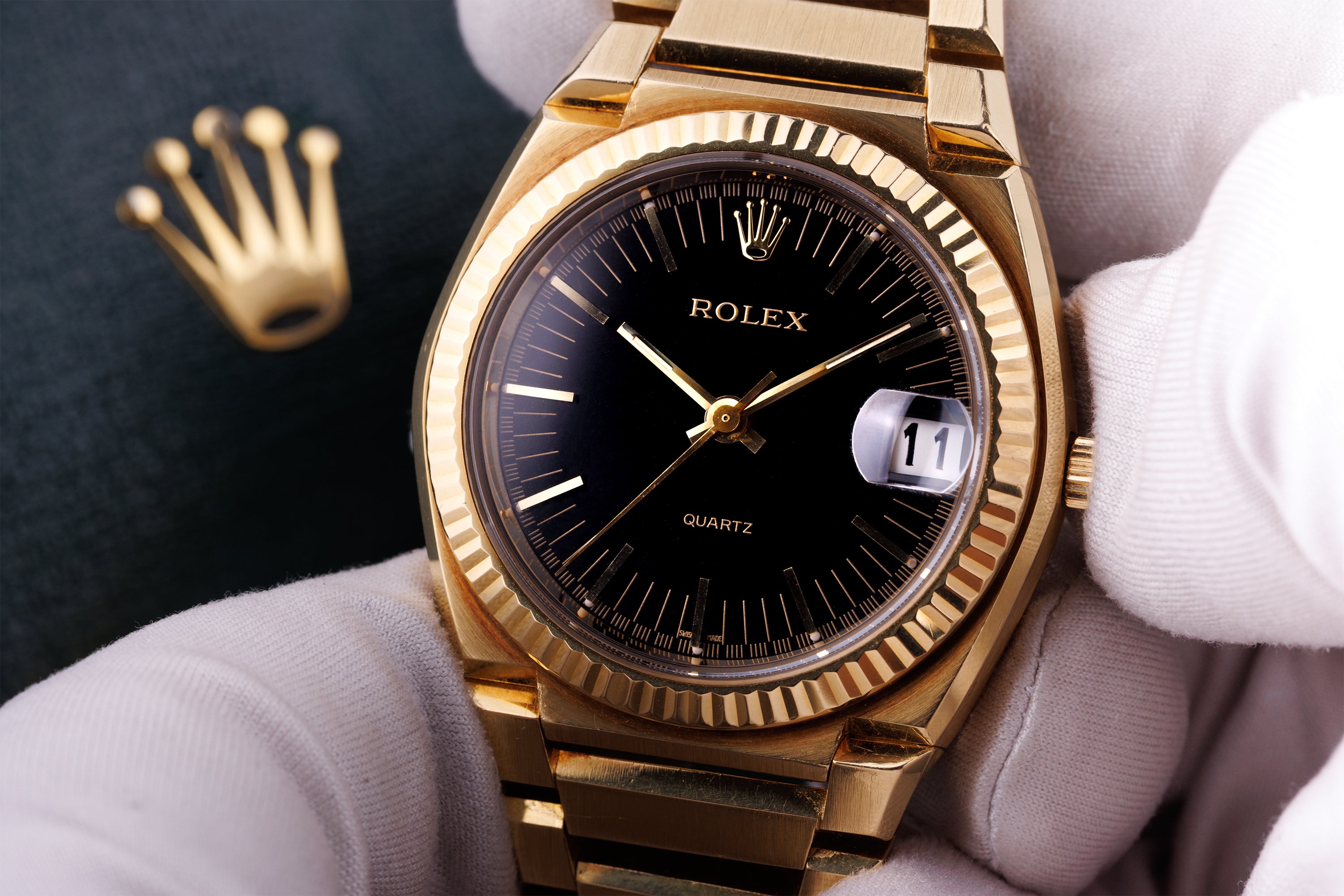 Rolex Oyster Quartz Texano | REF. 5100 | 18k Yellow Gold | Box & Papers