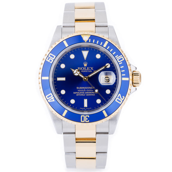 Rolex Submariner | REF. 16613 | Blue Dial | Stainless Steel & 18k Yellow Gold | Box & Papers | 2005